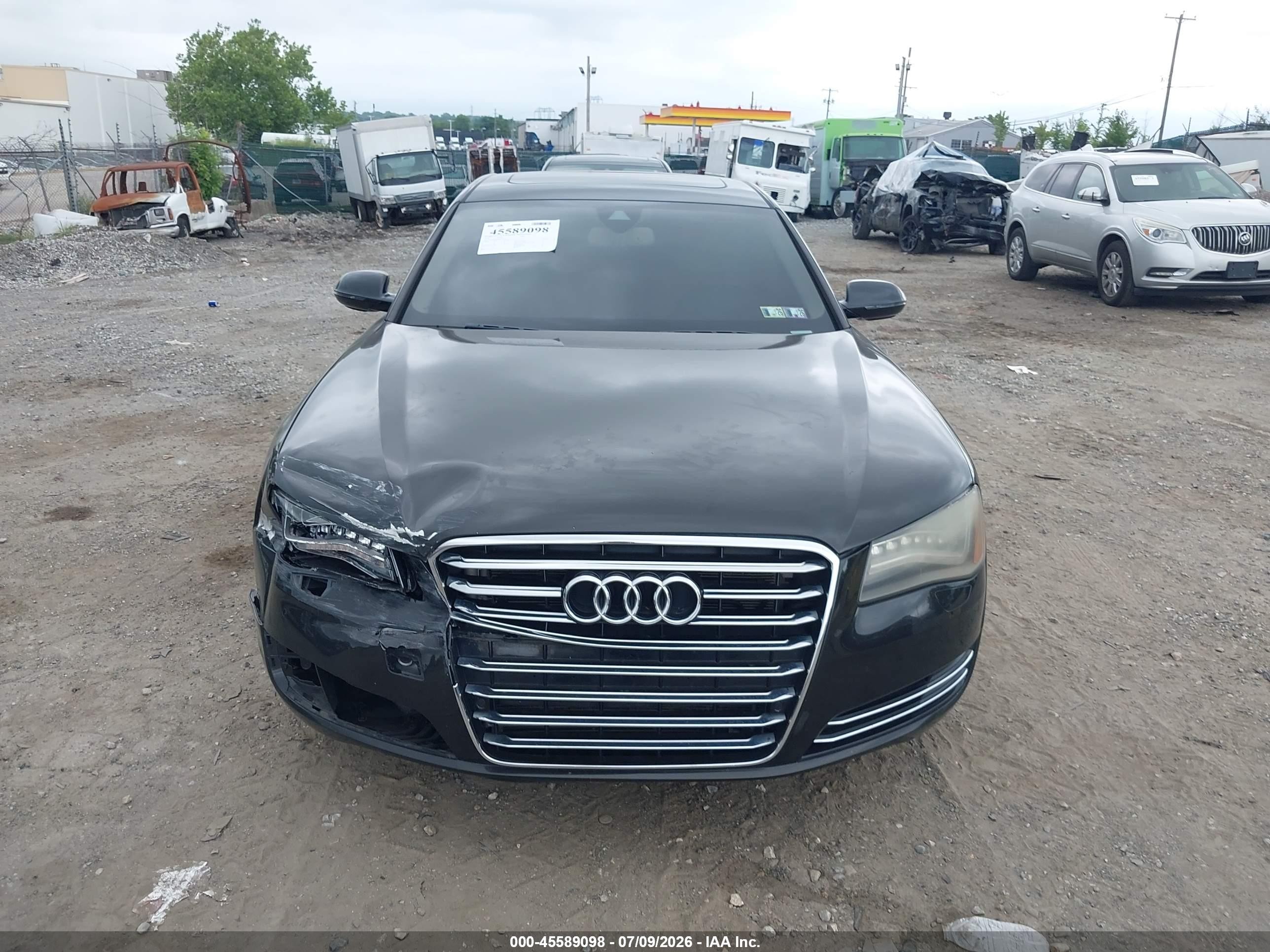 2014 Audi A8 L 3.0t Black vin: WAURGAFD2EN010507