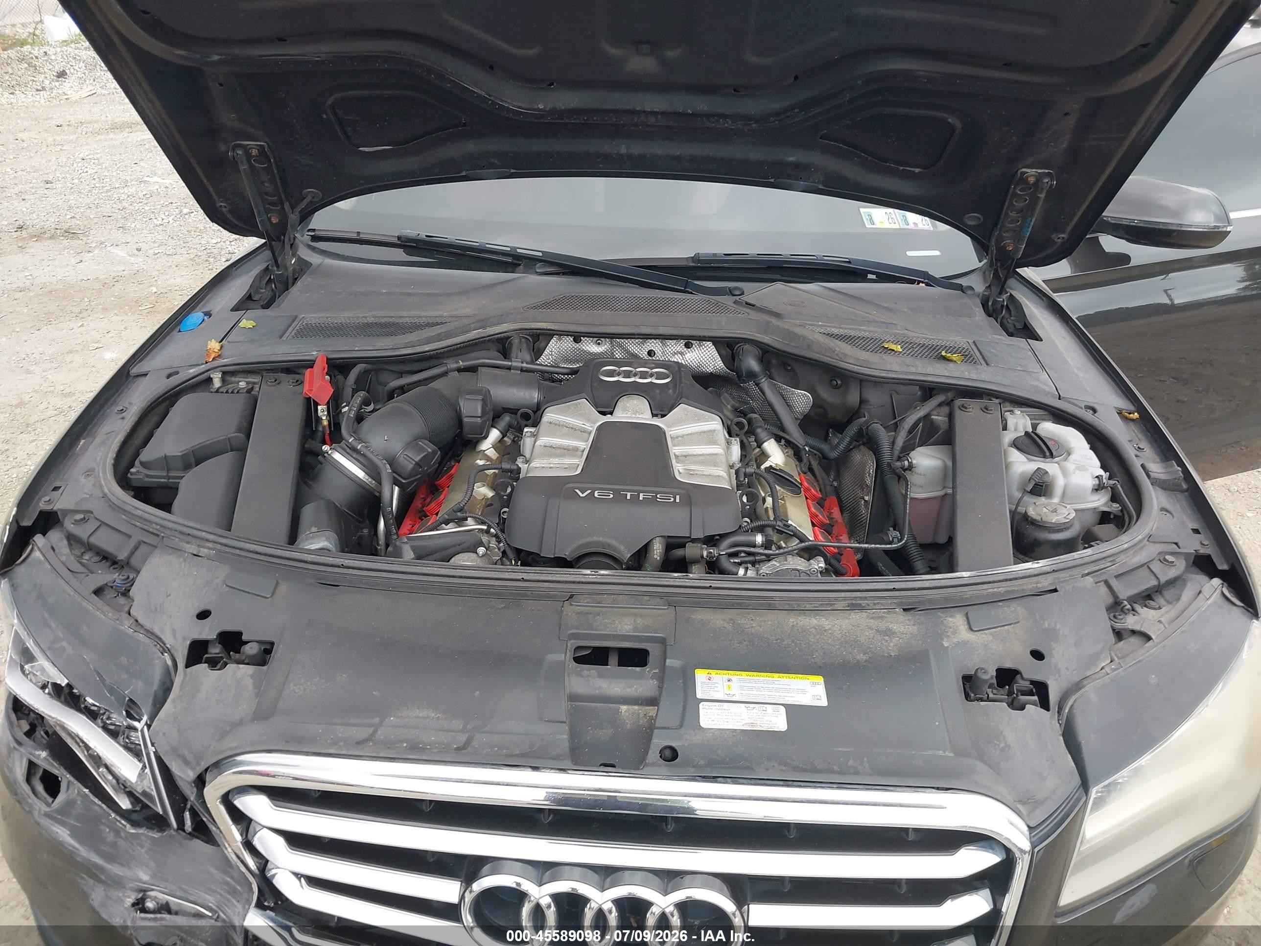 2014 Audi A8 L 3.0t Black vin: WAURGAFD2EN010507