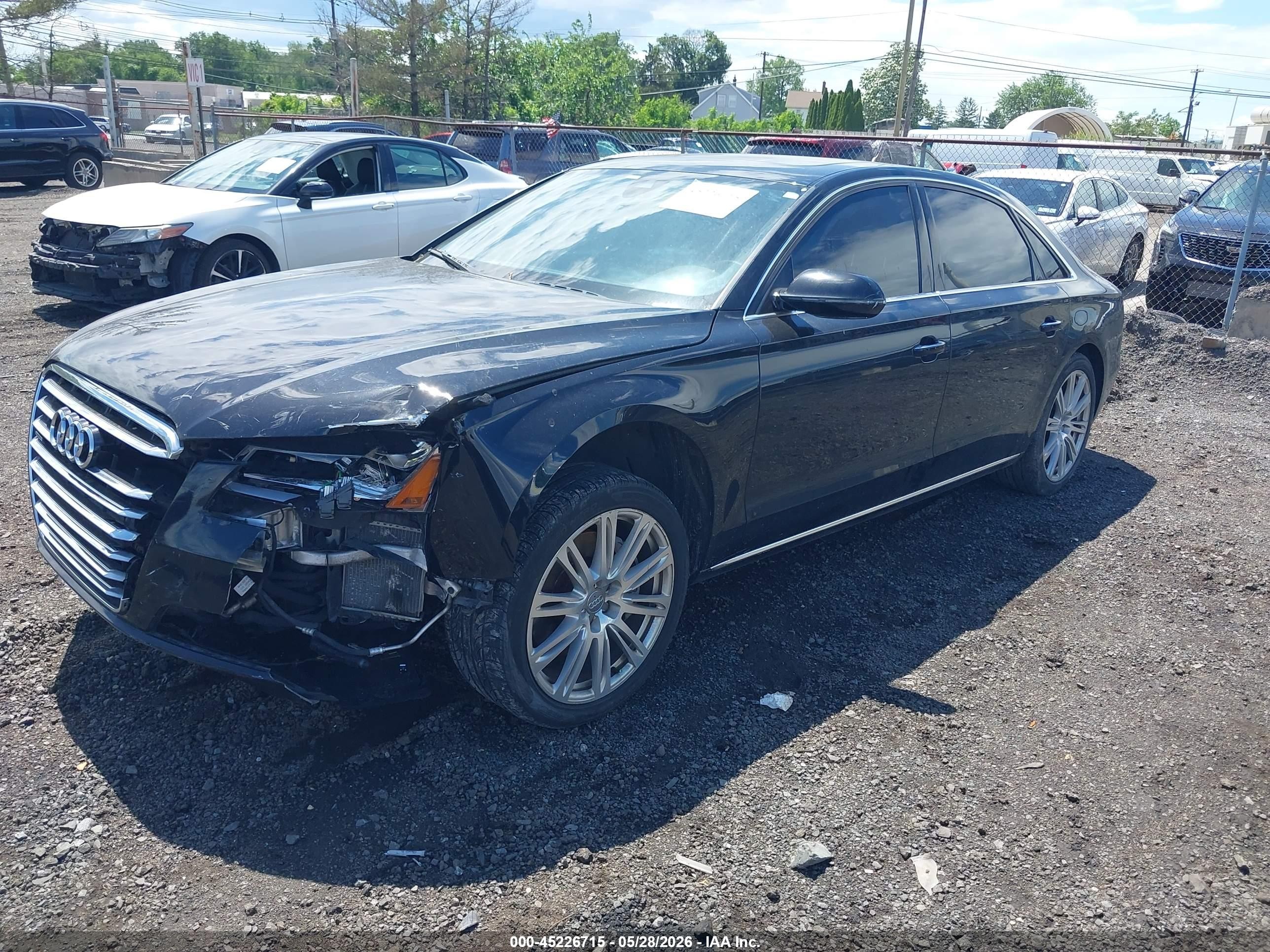 2014 Audi A8 L 3.0t Black vin: WAURGAFD3EN002142