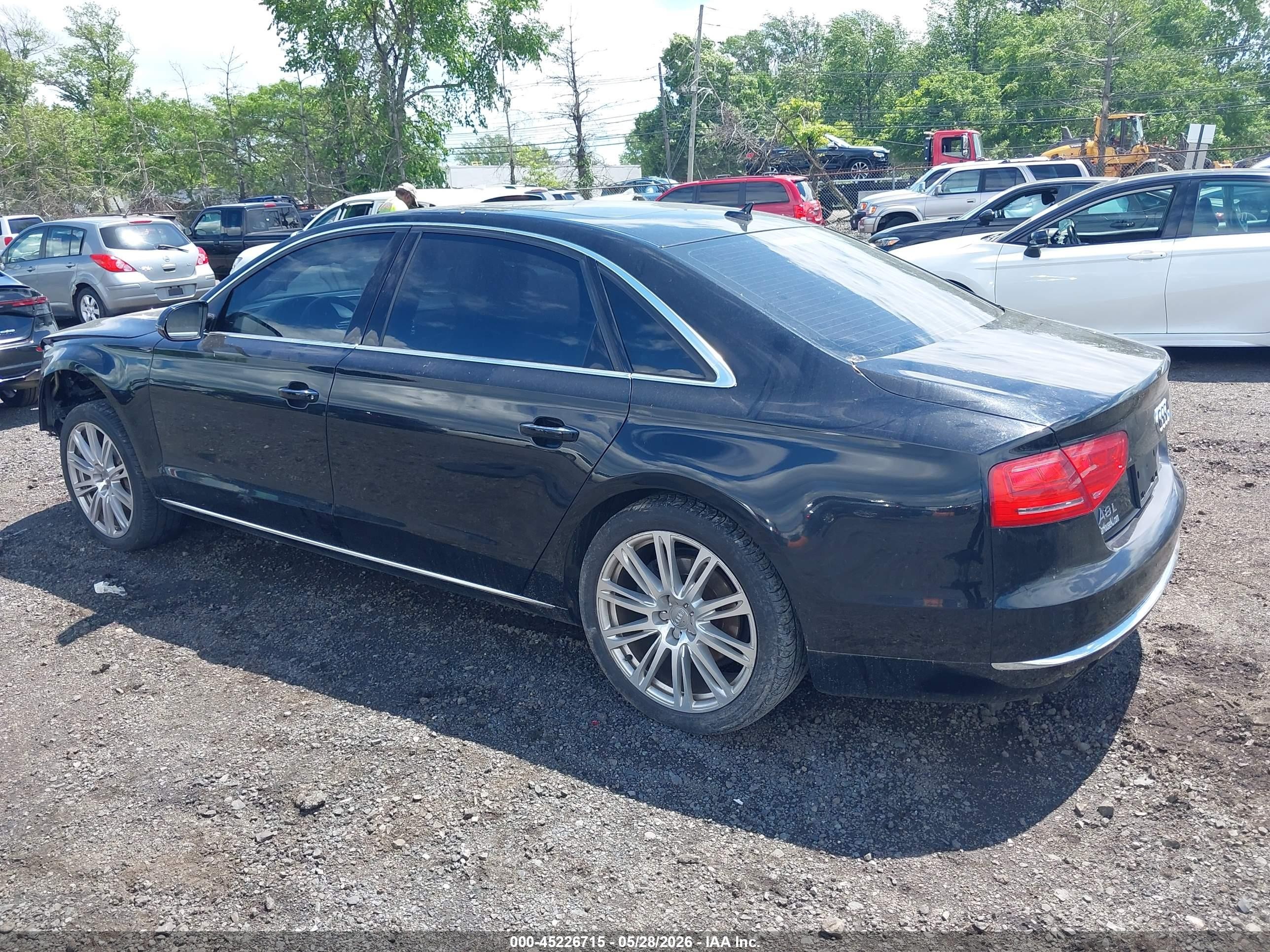 2014 Audi A8 L 3.0t Black vin: WAURGAFD3EN002142