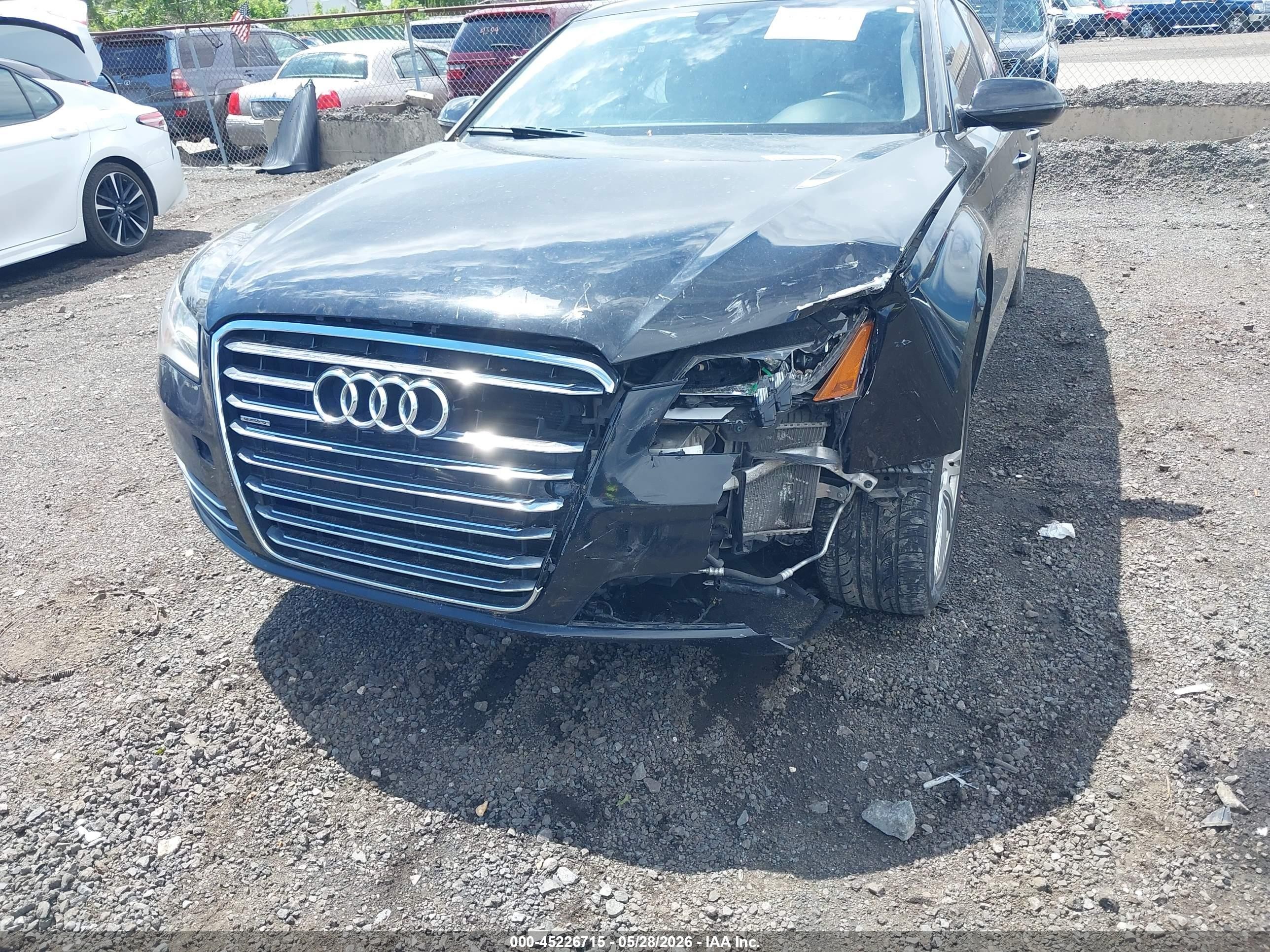 2014 Audi A8 L 3.0t Black vin: WAURGAFD3EN002142