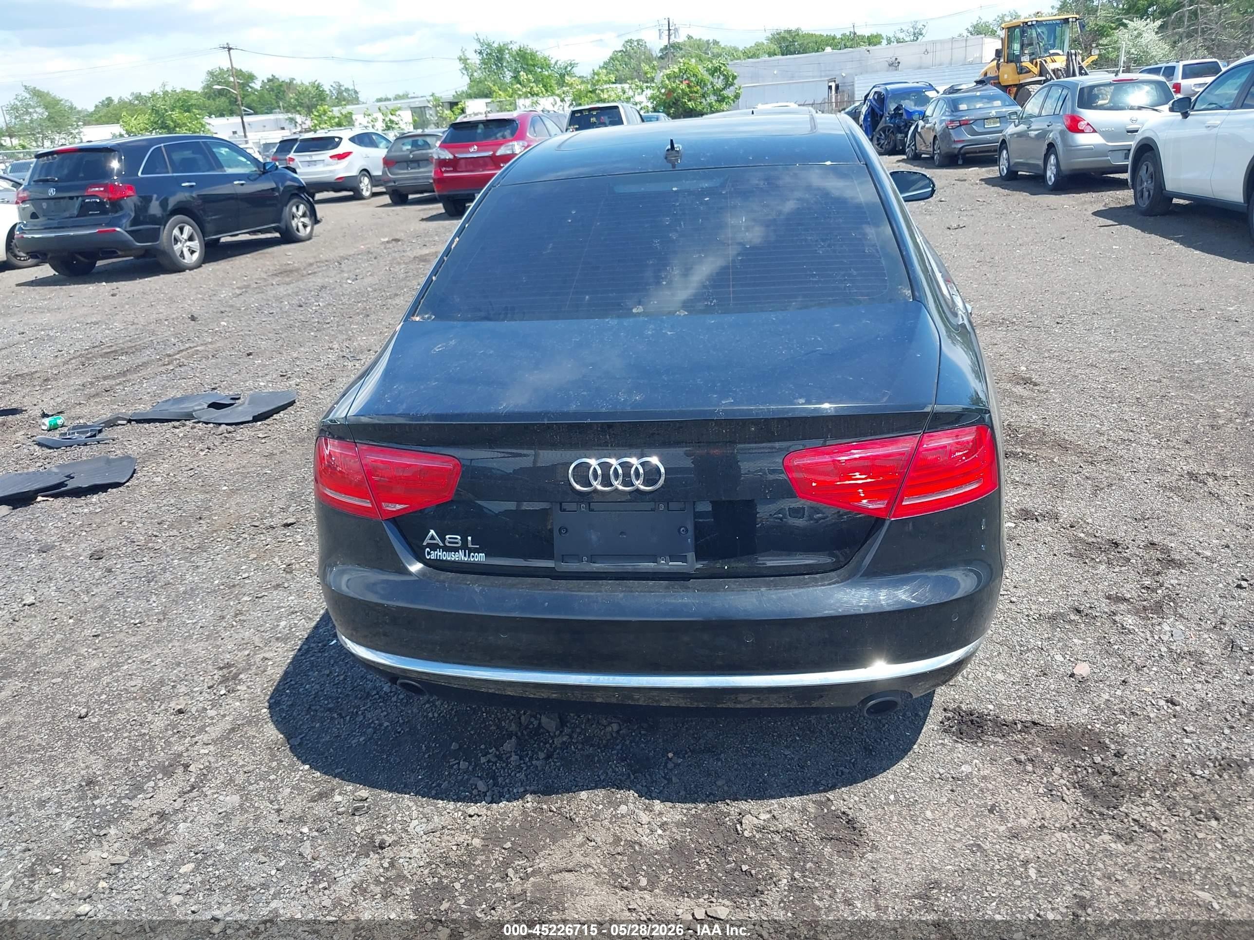 2014 Audi A8 L 3.0t Black vin: WAURGAFD3EN002142