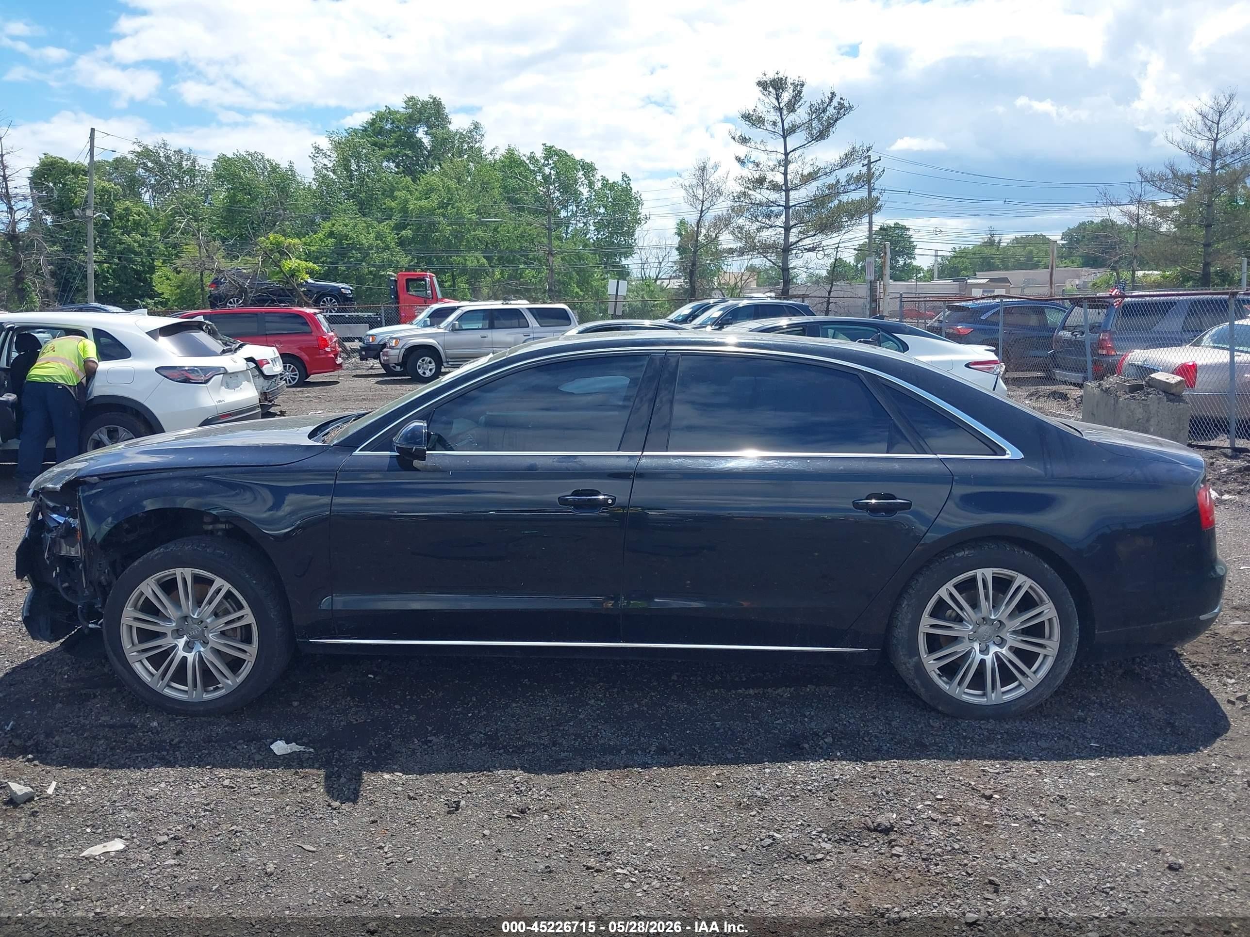 2014 Audi A8 L 3.0t Black vin: WAURGAFD3EN002142
