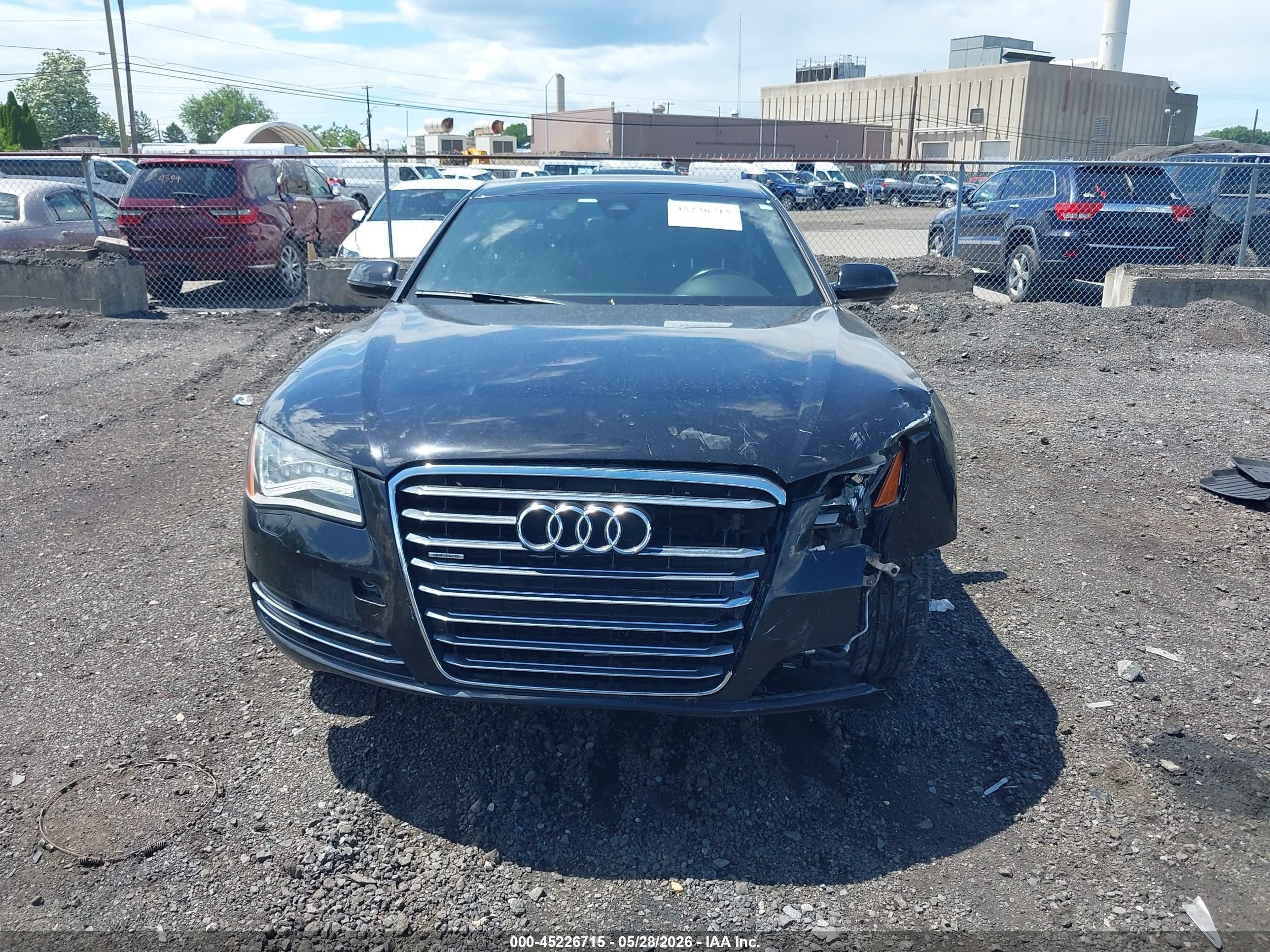 2014 Audi A8 L 3.0t Black vin: WAURGAFD3EN002142