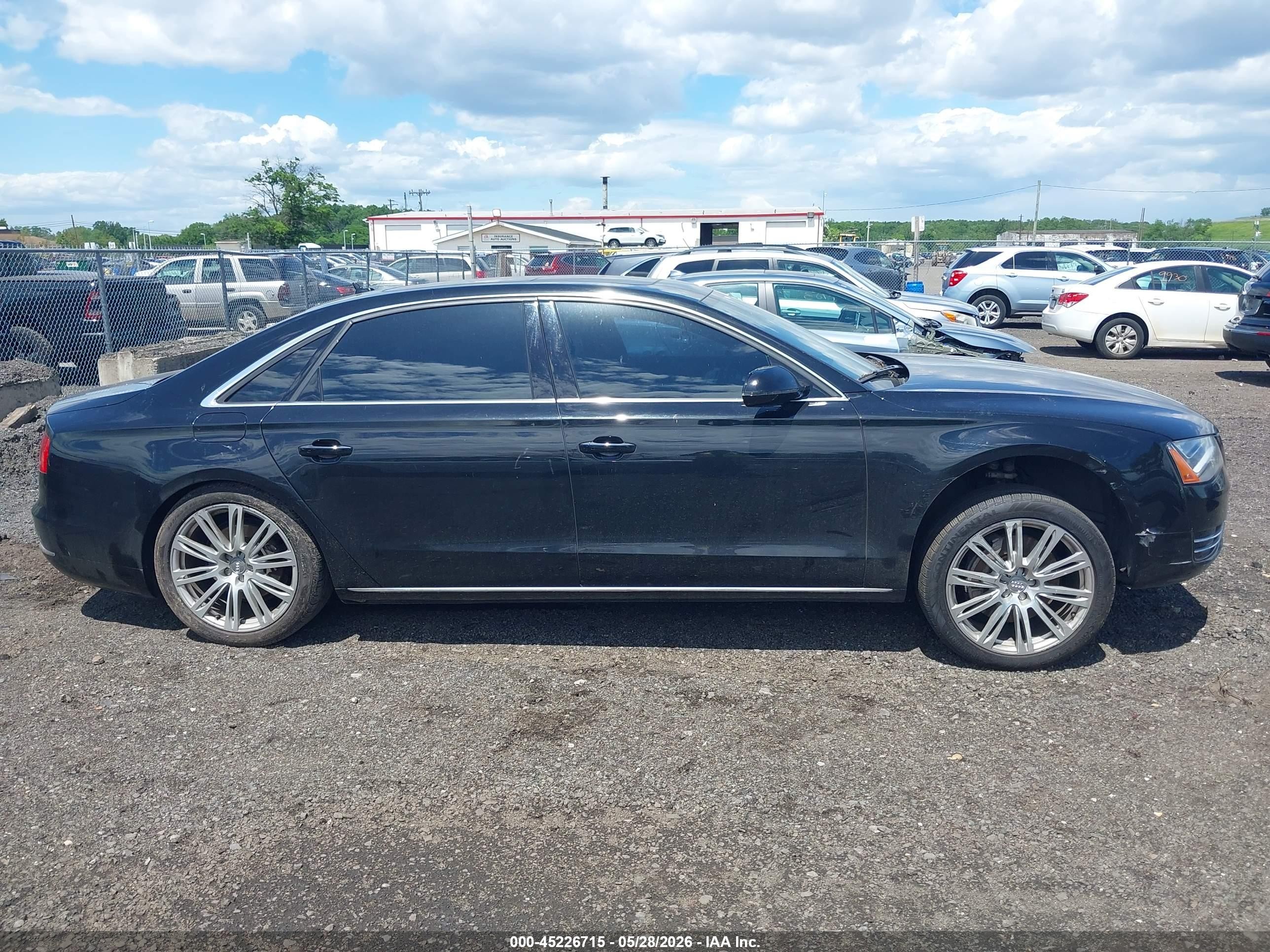 2014 Audi A8 L 3.0t Black vin: WAURGAFD3EN002142