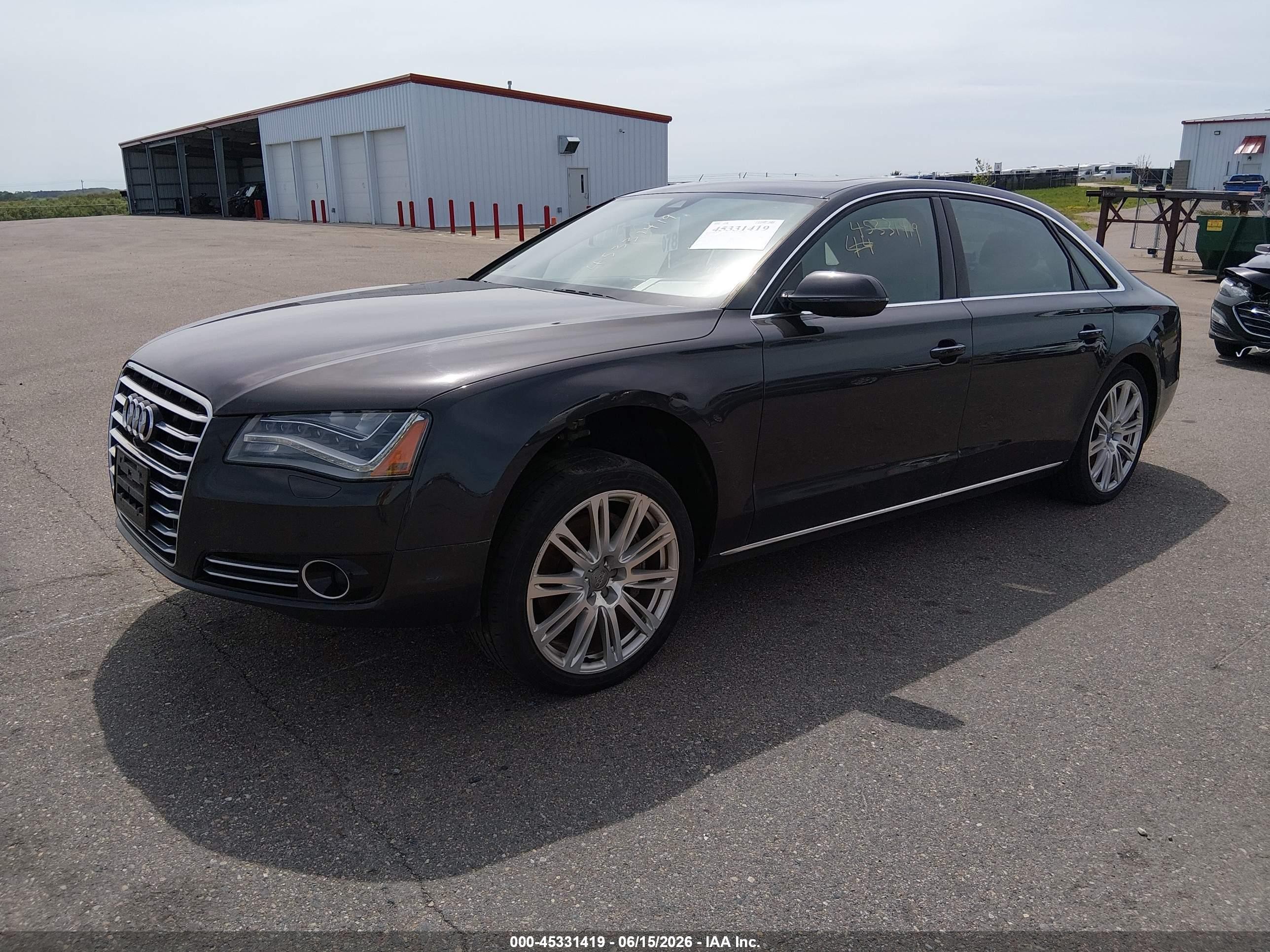 2014 Audi A8 L 3.0t Black vin: WAURGAFD4EN006944