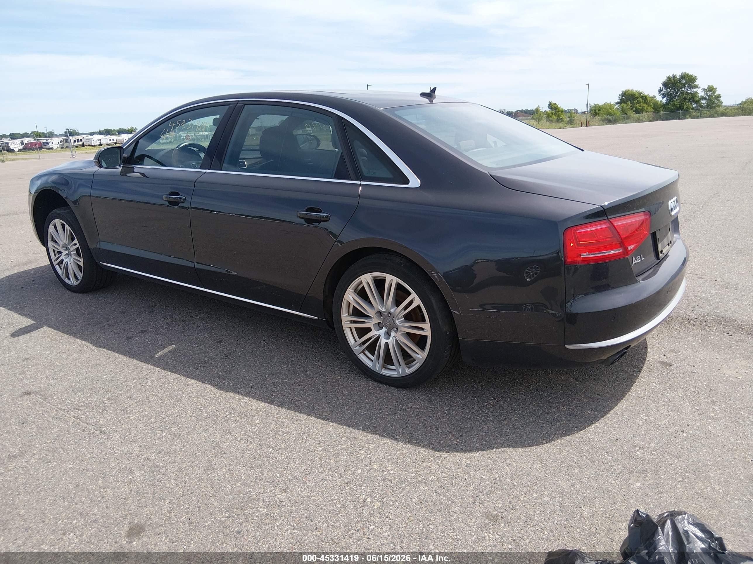 2014 Audi A8 L 3.0t Black vin: WAURGAFD4EN006944