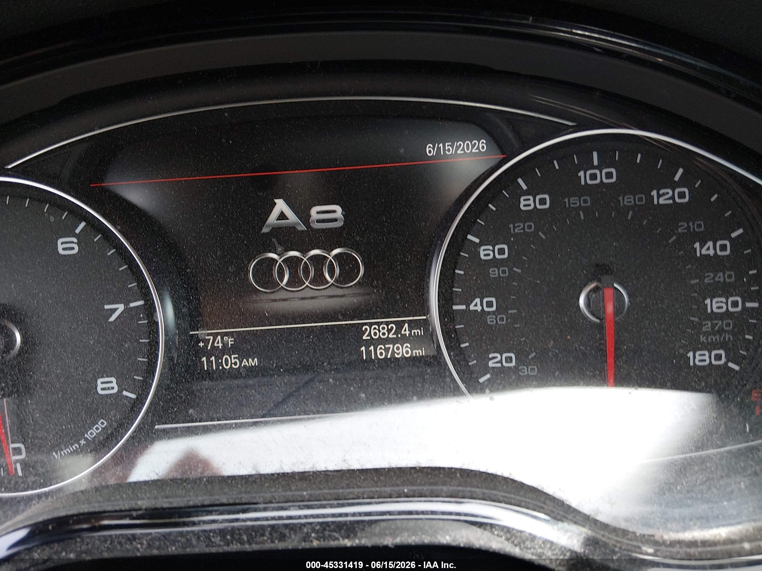 2014 Audi A8 L 3.0t Black vin: WAURGAFD4EN006944