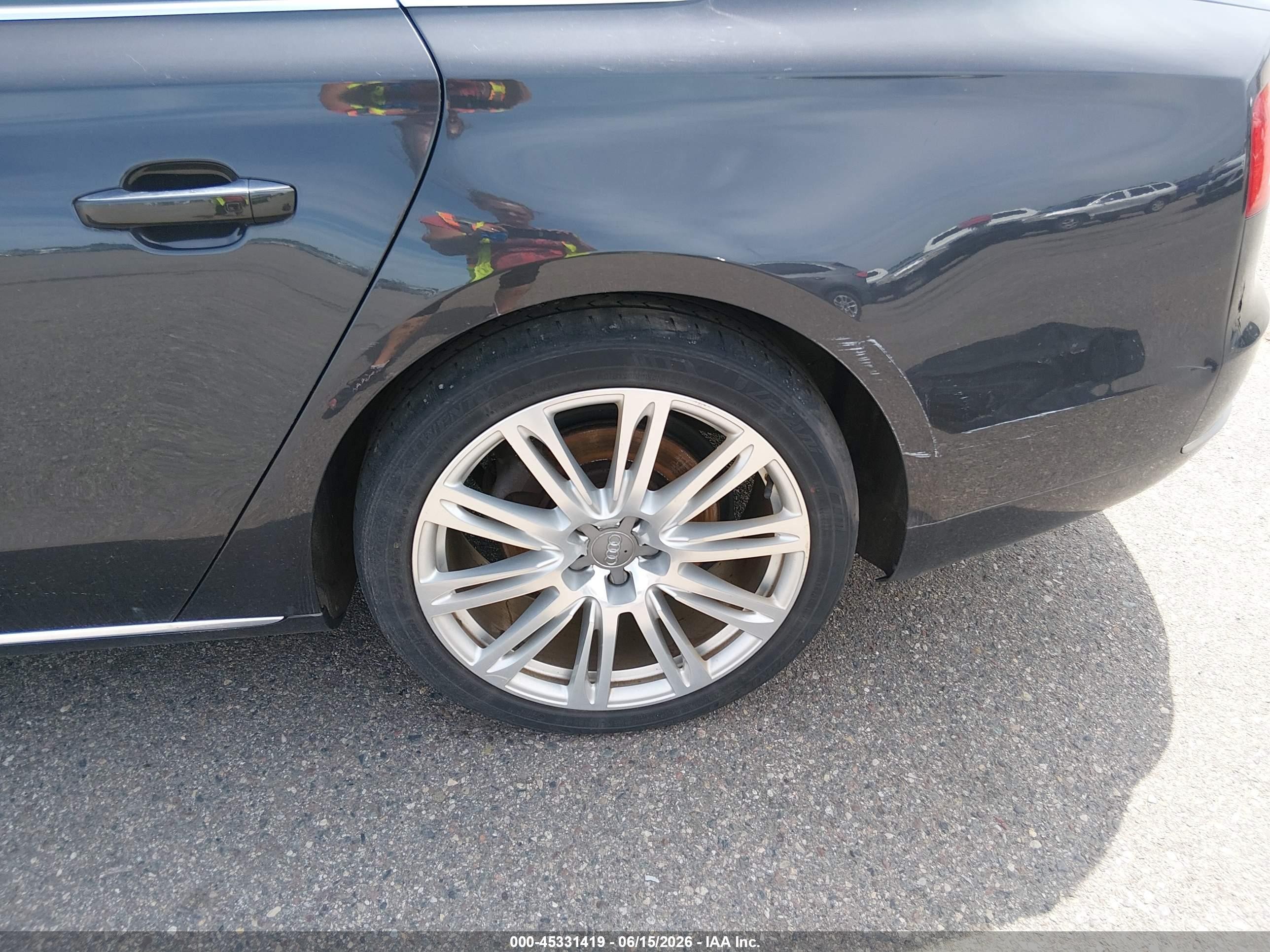 2014 Audi A8 L 3.0t Black vin: WAURGAFD4EN006944