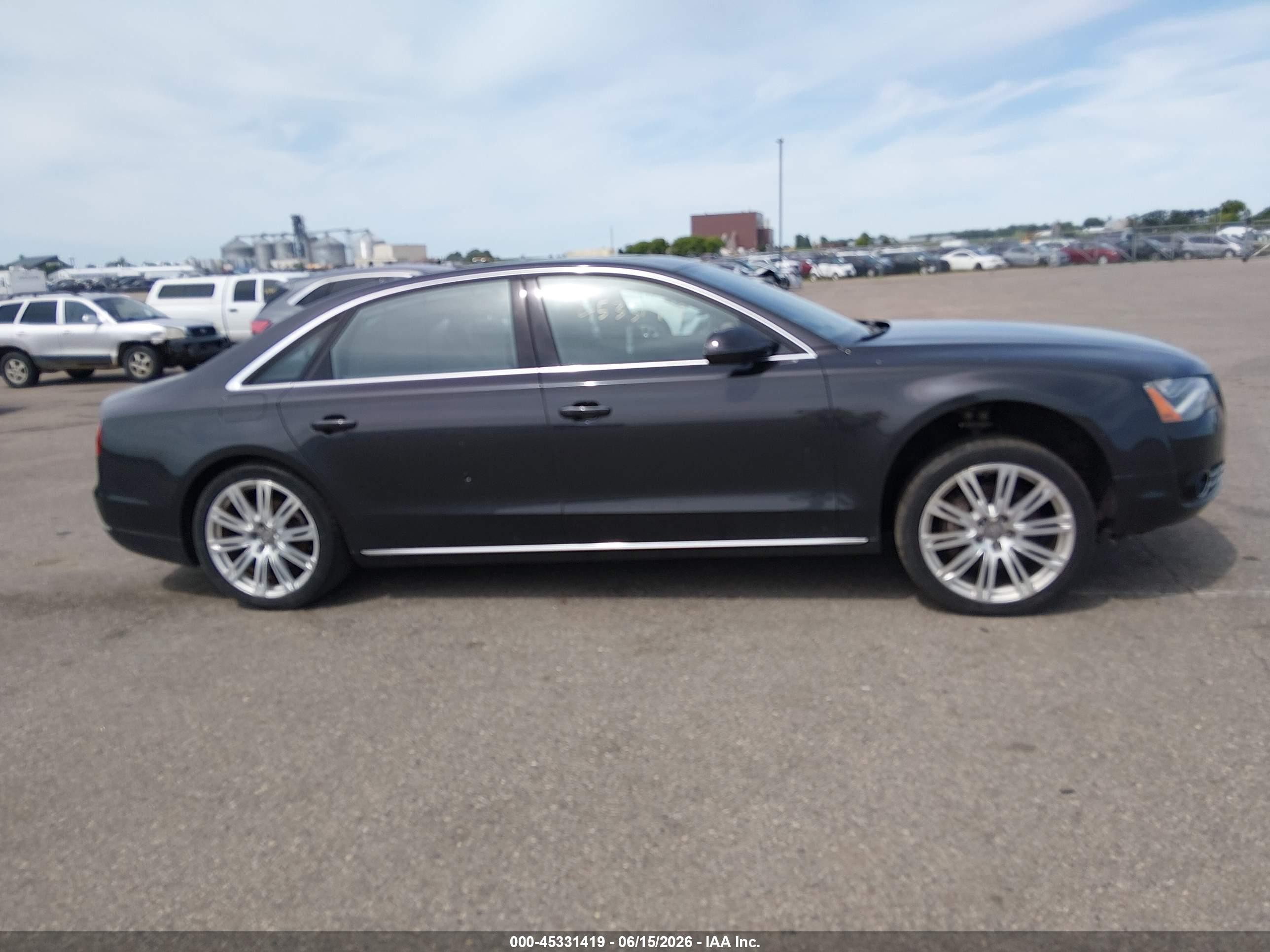 2014 Audi A8 L 3.0t Black vin: WAURGAFD4EN006944