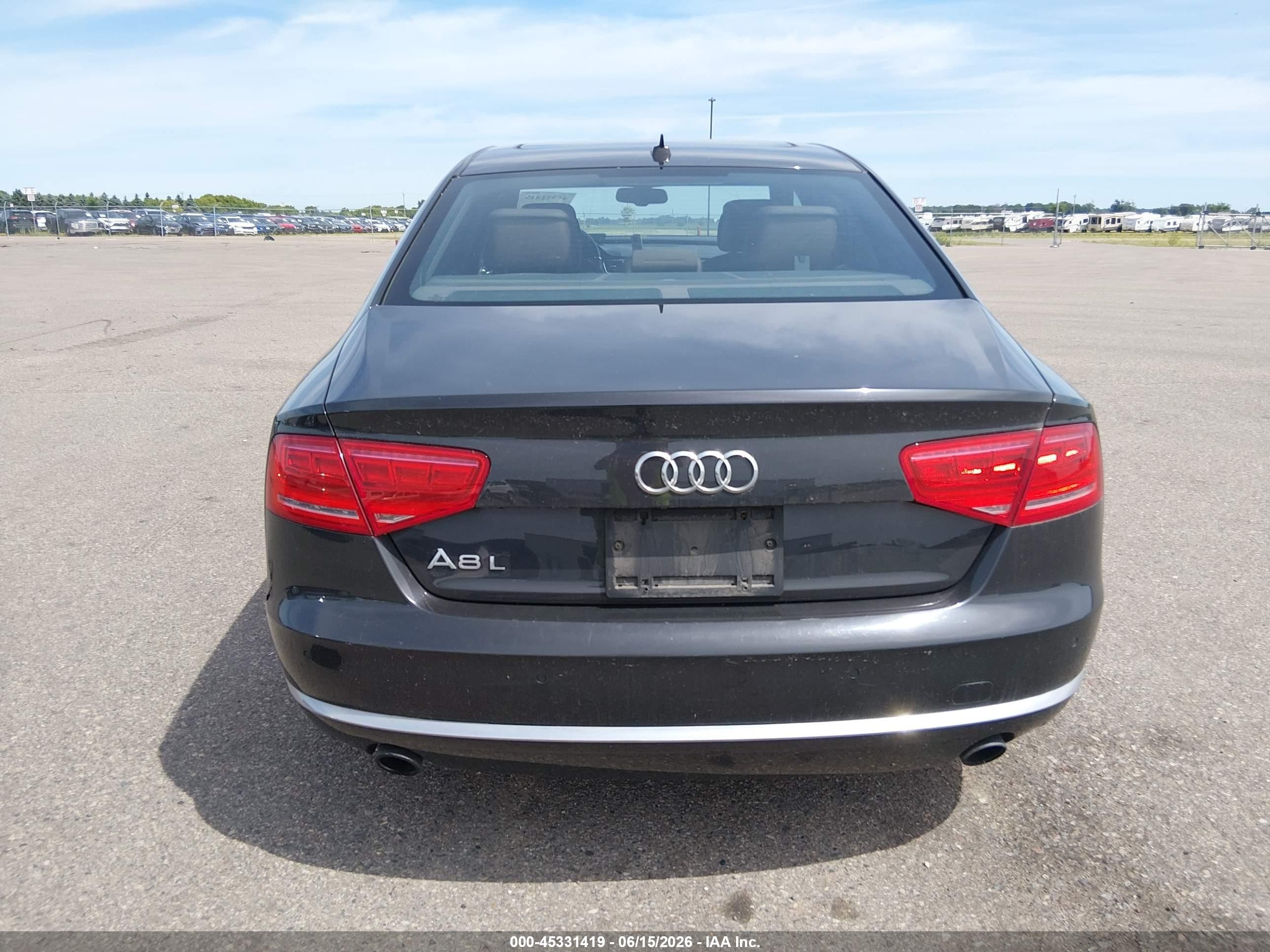 2014 Audi A8 L 3.0t Black vin: WAURGAFD4EN006944