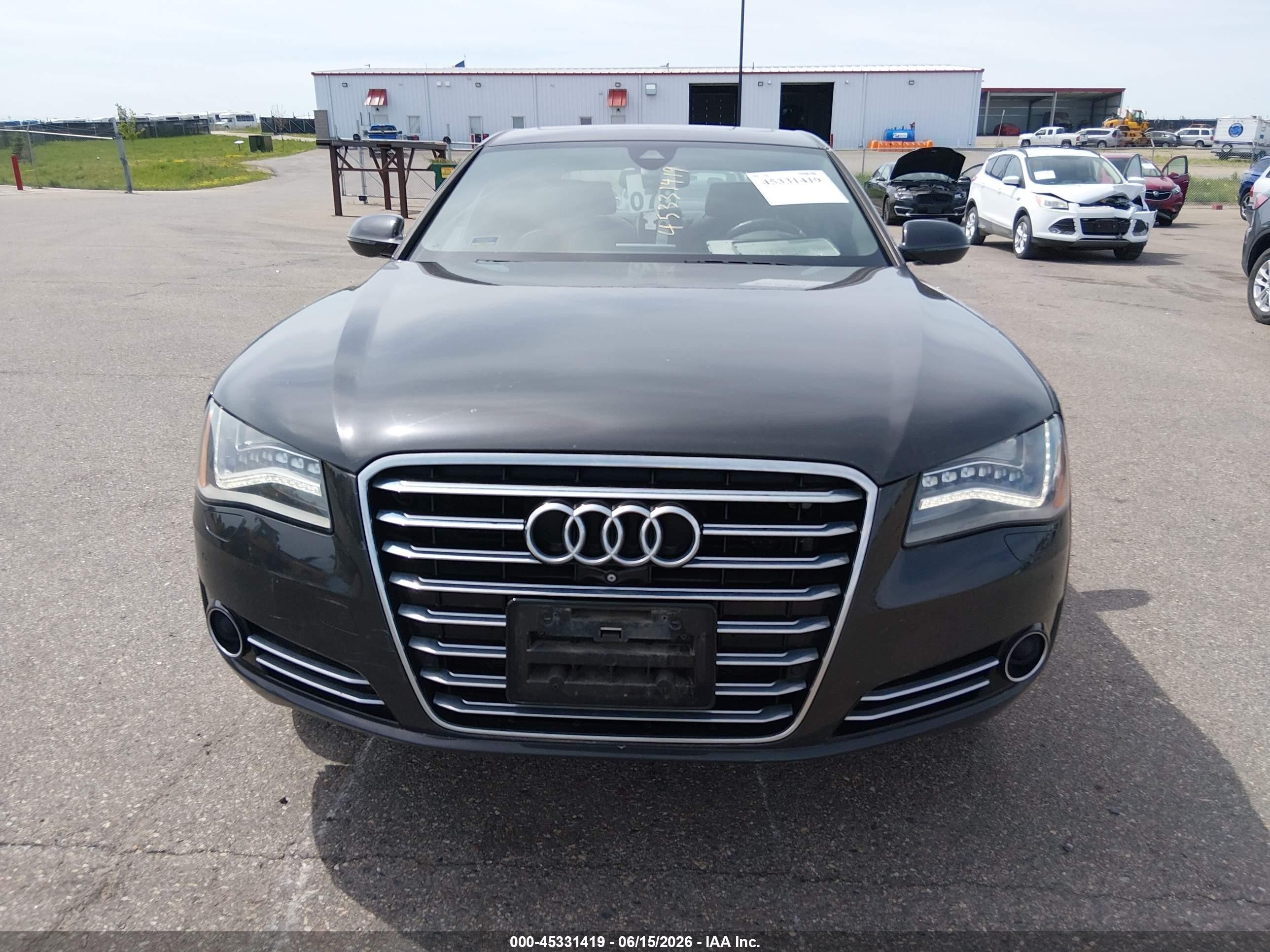 2014 Audi A8 L 3.0t Black vin: WAURGAFD4EN006944