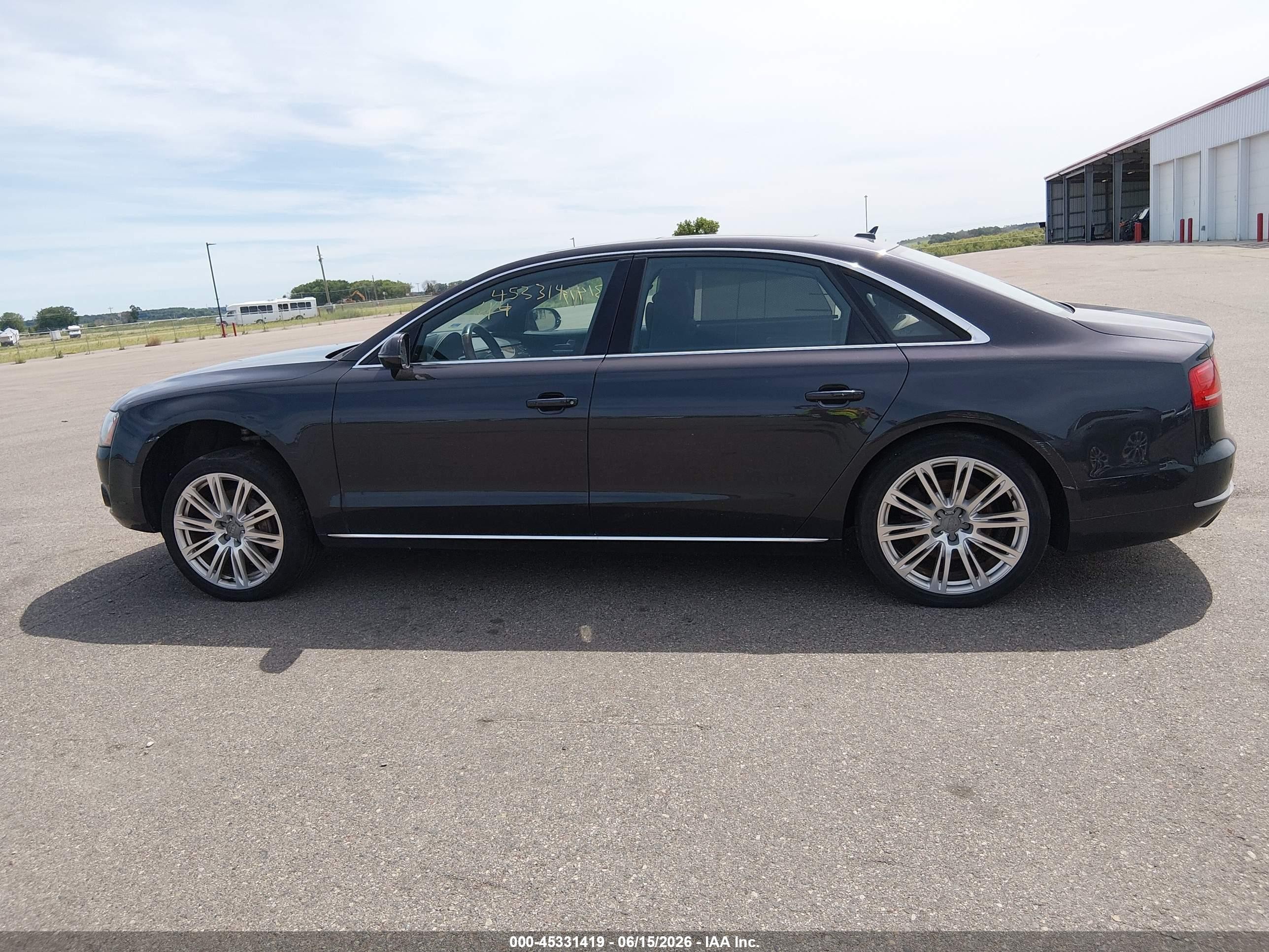 2014 Audi A8 L 3.0t Black vin: WAURGAFD4EN006944