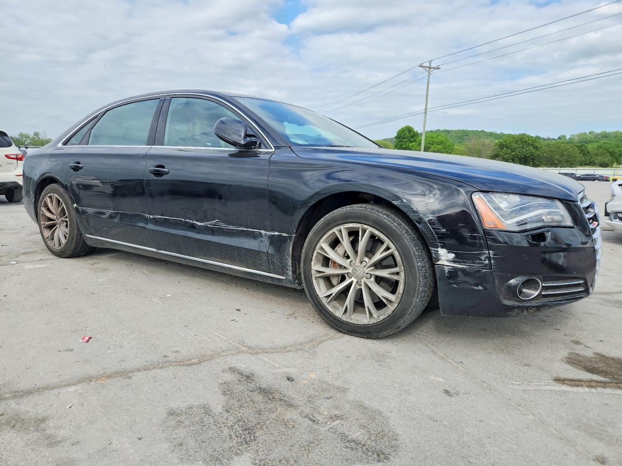 2014 Audi A8 L Quattro Черный vin: WAURGAFD4EN010198