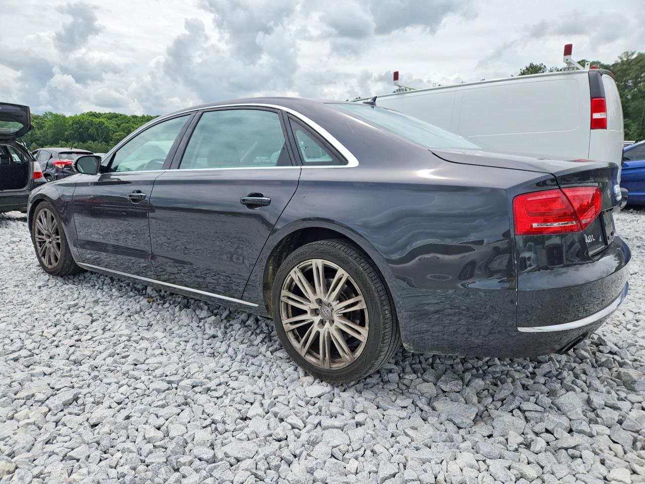 2014 Audi A8 L Quattro Charcoal vin: WAURGAFD5EN002384