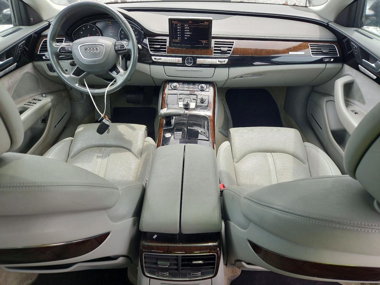 2014 Audi A8 L Quattro Charcoal vin: WAURGAFD5EN002384