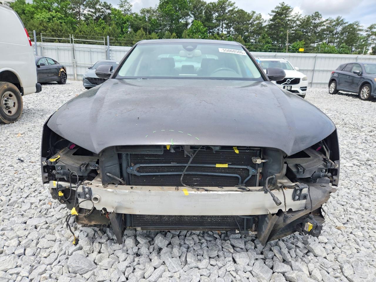 2014 Audi A8 L Quattro Charcoal vin: WAURGAFD5EN002384