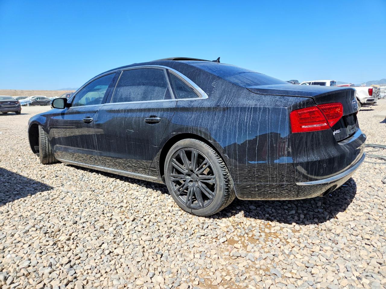 2014 Audi A8 L Quattro Black vin: WAURGAFD5EN005771