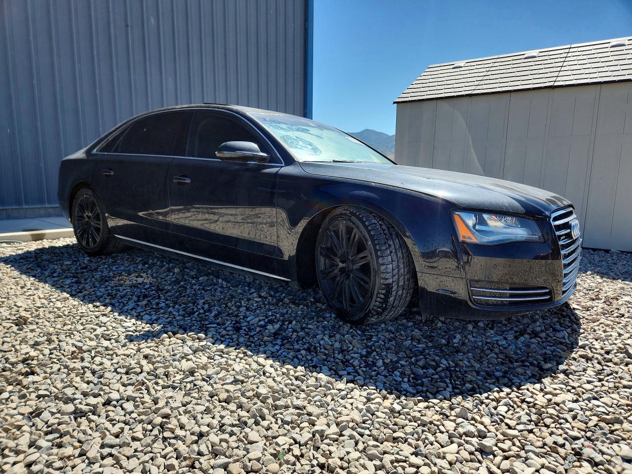 2014 Audi A8 L Quattro Black vin: WAURGAFD5EN005771