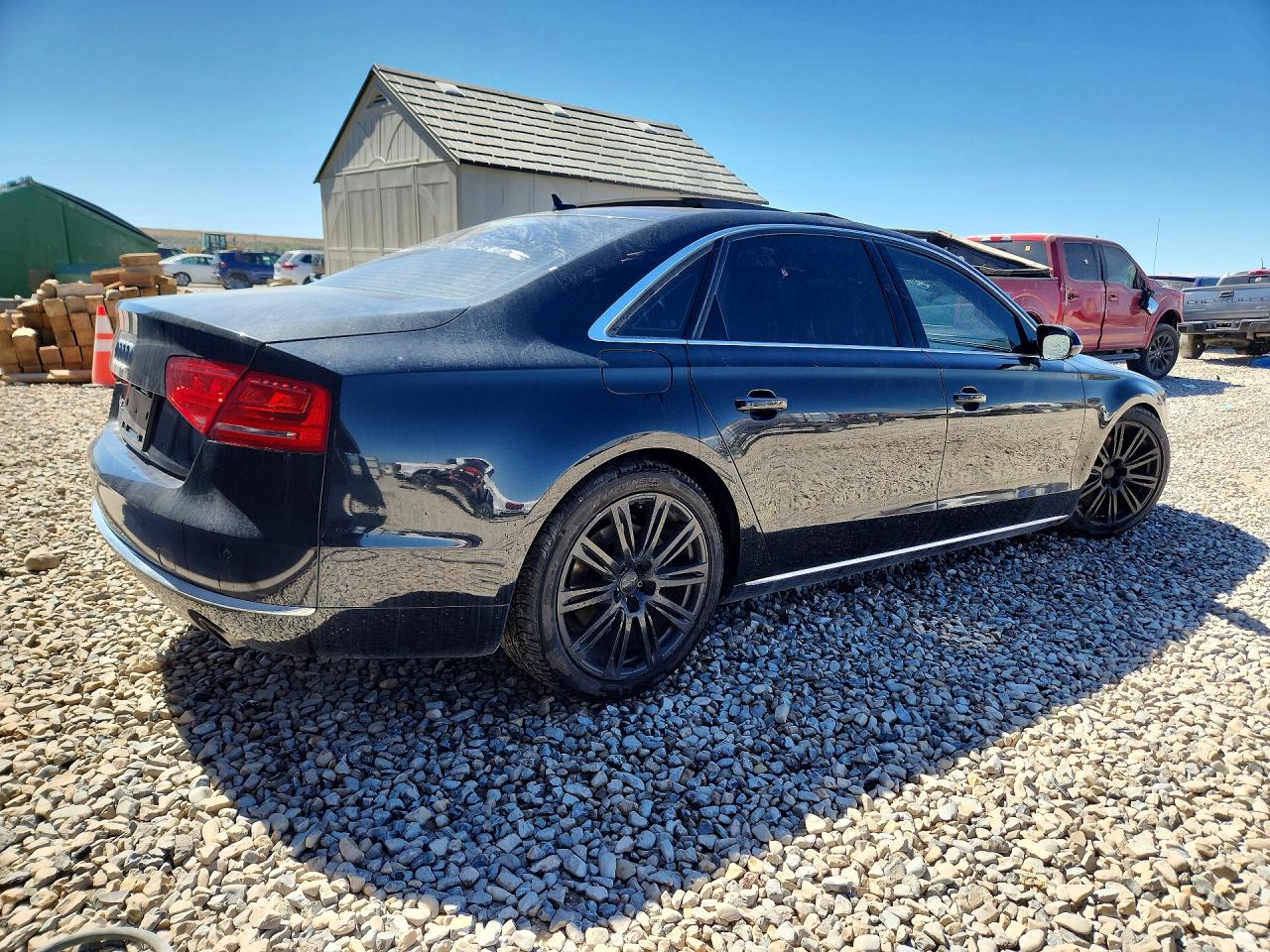 2014 Audi A8 L Quattro Black vin: WAURGAFD5EN005771