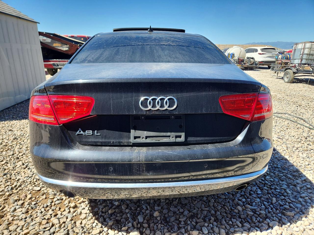 2014 Audi A8 L Quattro Black vin: WAURGAFD5EN005771