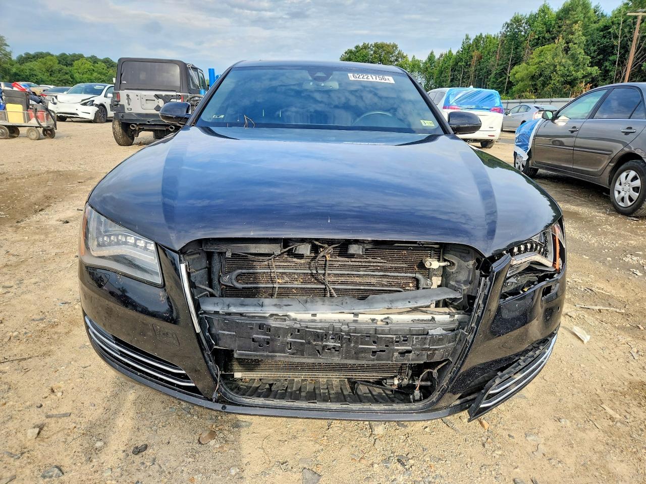 2014 Audi A8 L Quattro Черный vin: WAURGAFD7EN008333