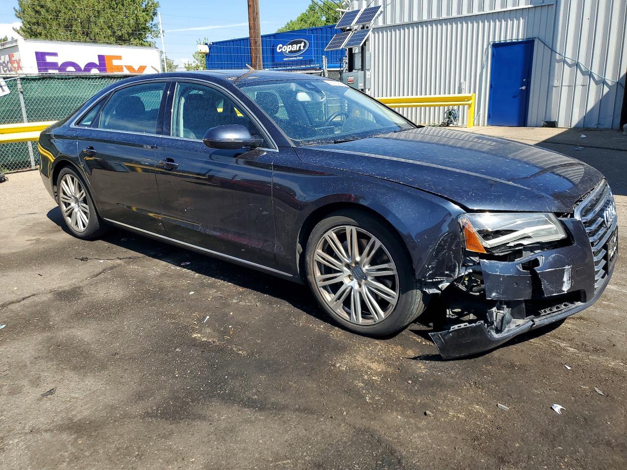 2014 Audi A8 L Quattro Серый vin: WAURGAFD7EN011345