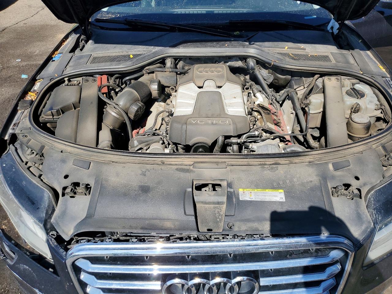 2014 Audi A8 L Quattro Серый vin: WAURGAFD7EN011345