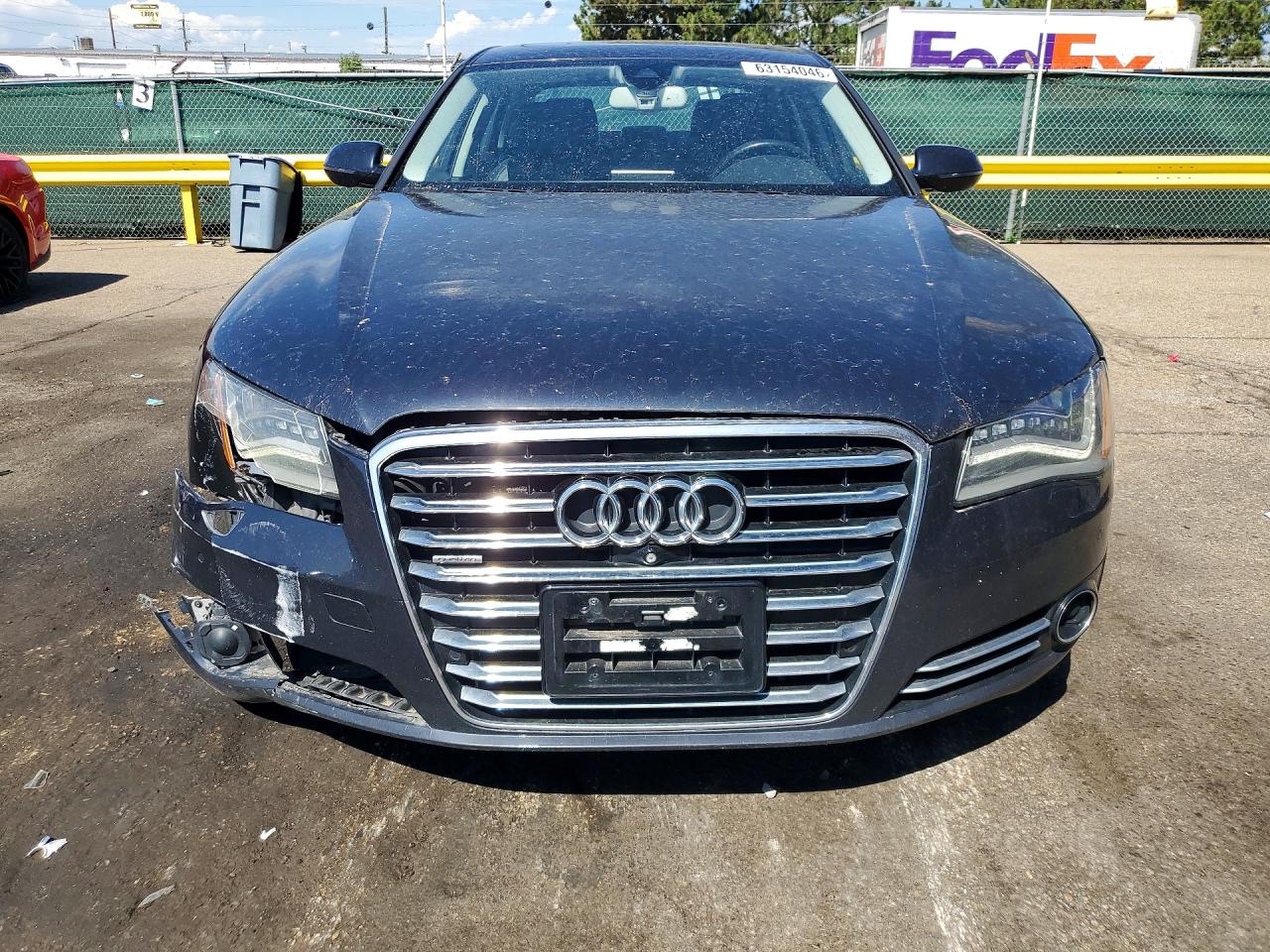 2014 Audi A8 L Quattro Серый vin: WAURGAFD7EN011345