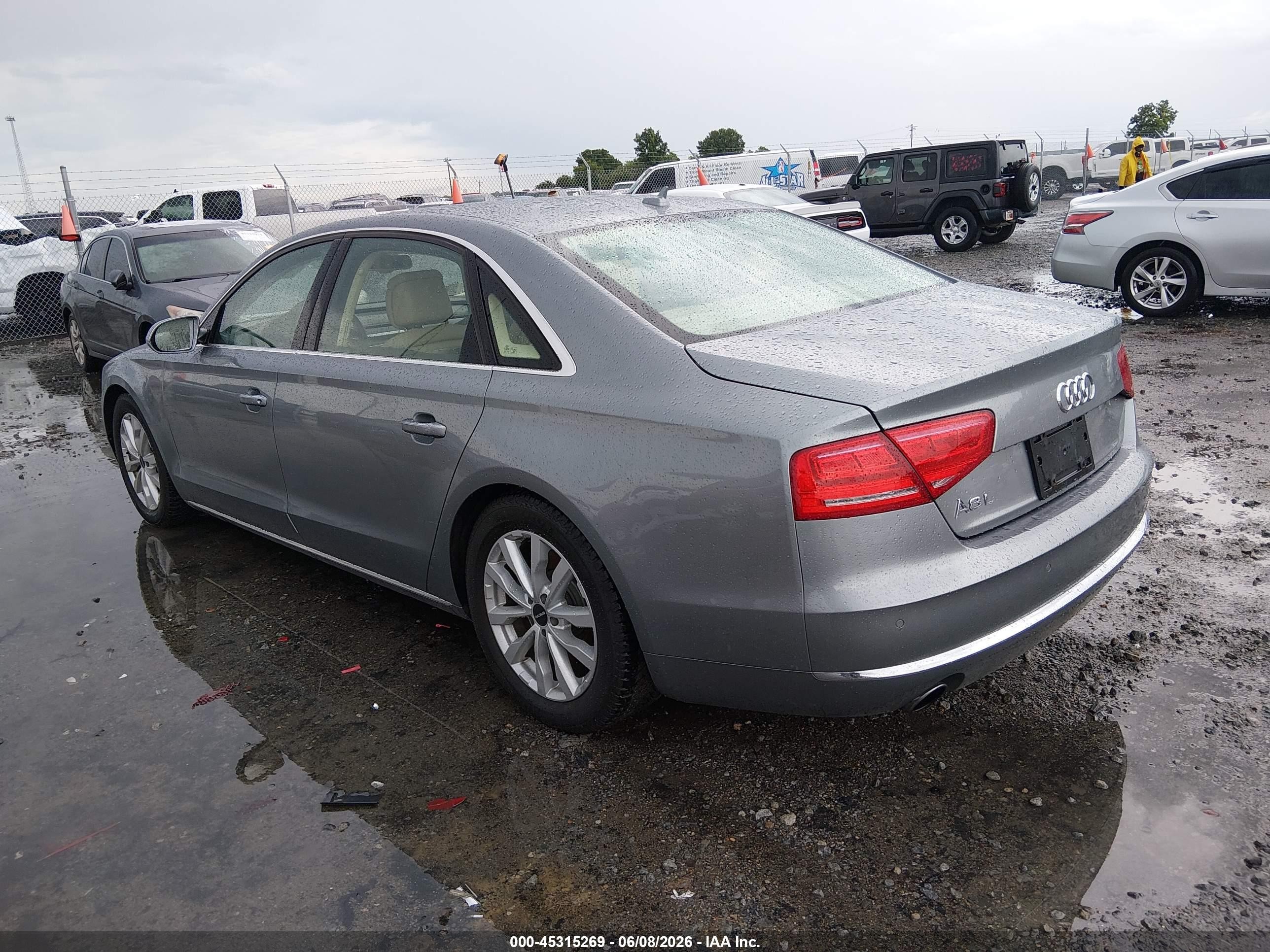 2013 Audi A8 L 3.0t Gray vin: WAURGAFD8DN021283