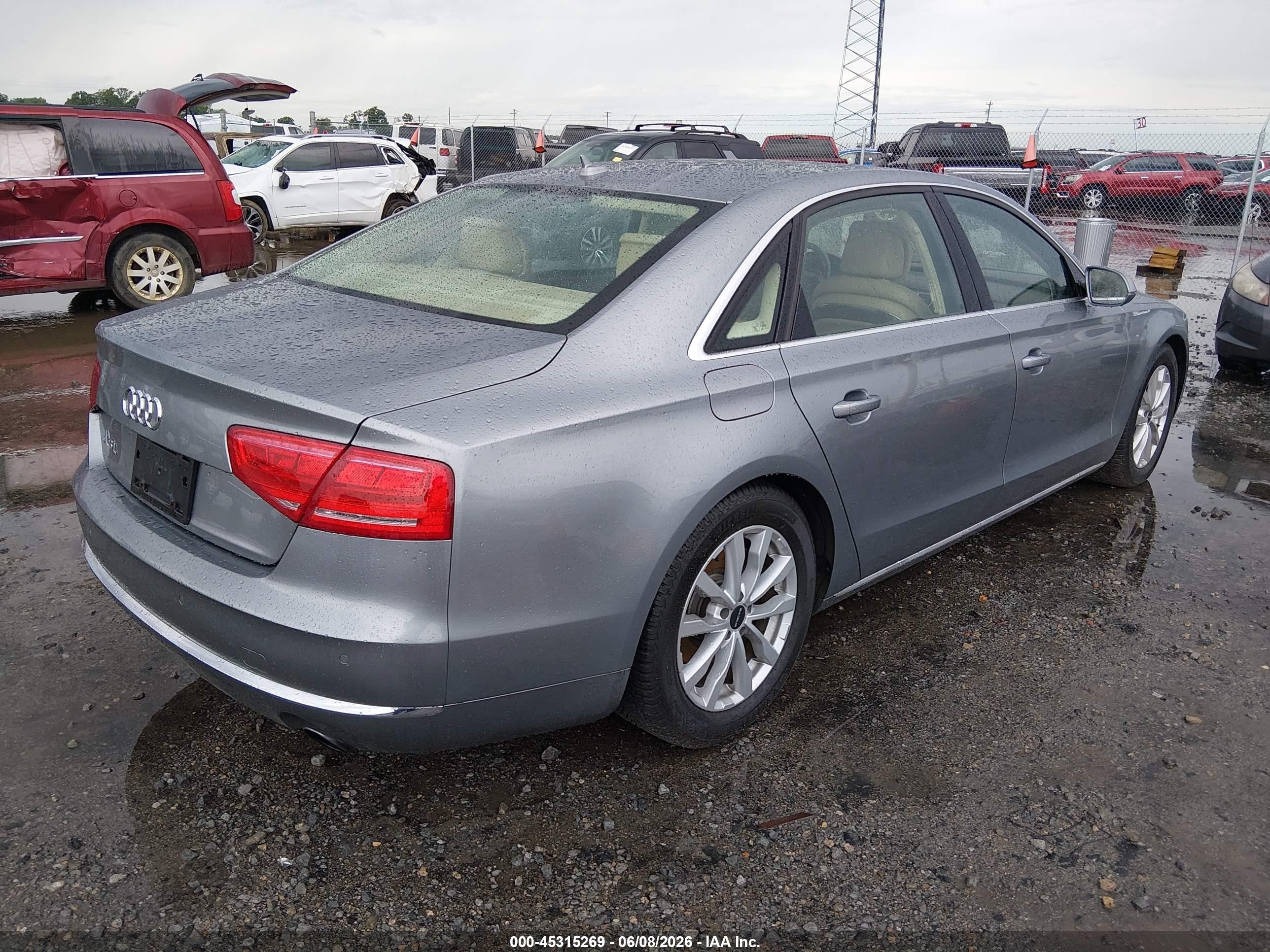 2013 Audi A8 L 3.0t Gray vin: WAURGAFD8DN021283