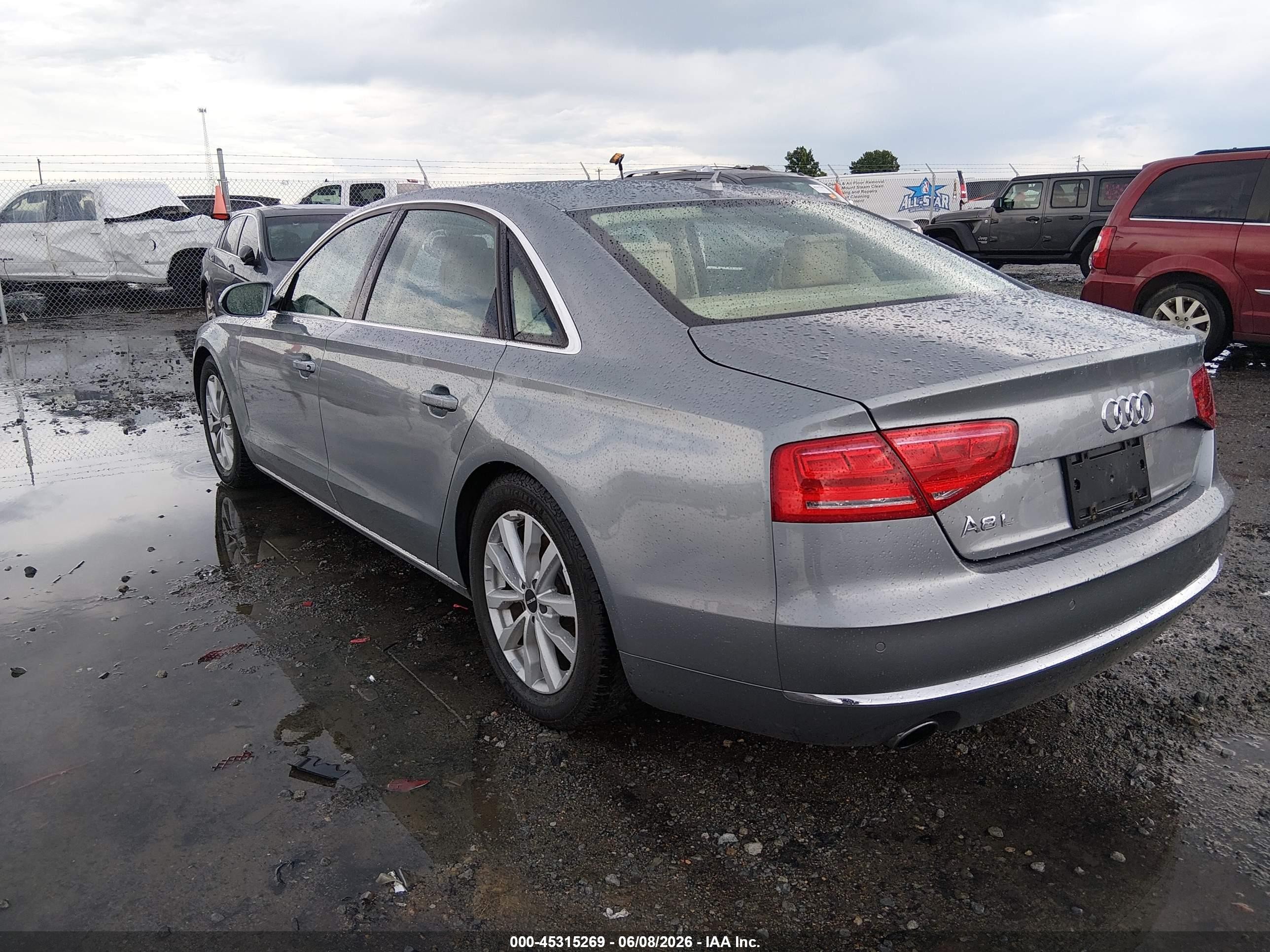 2013 Audi A8 L 3.0t Gray vin: WAURGAFD8DN021283