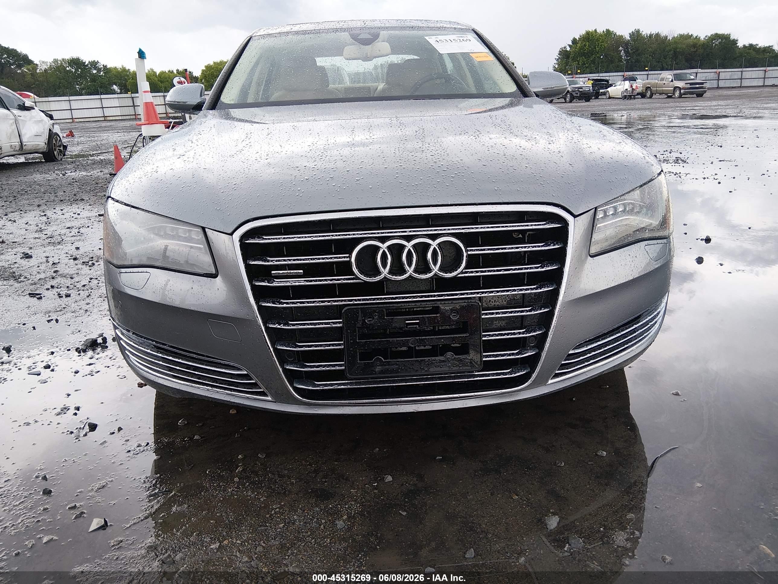 2013 Audi A8 L 3.0t Gray vin: WAURGAFD8DN021283