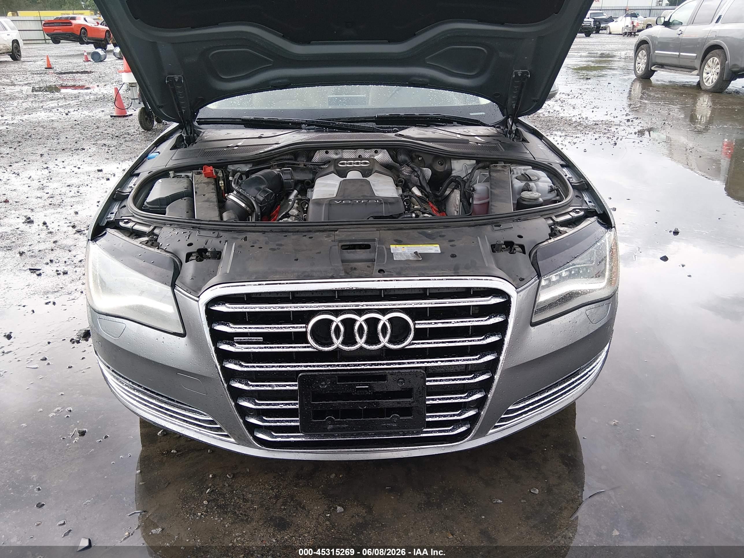 2013 Audi A8 L 3.0t Gray vin: WAURGAFD8DN021283