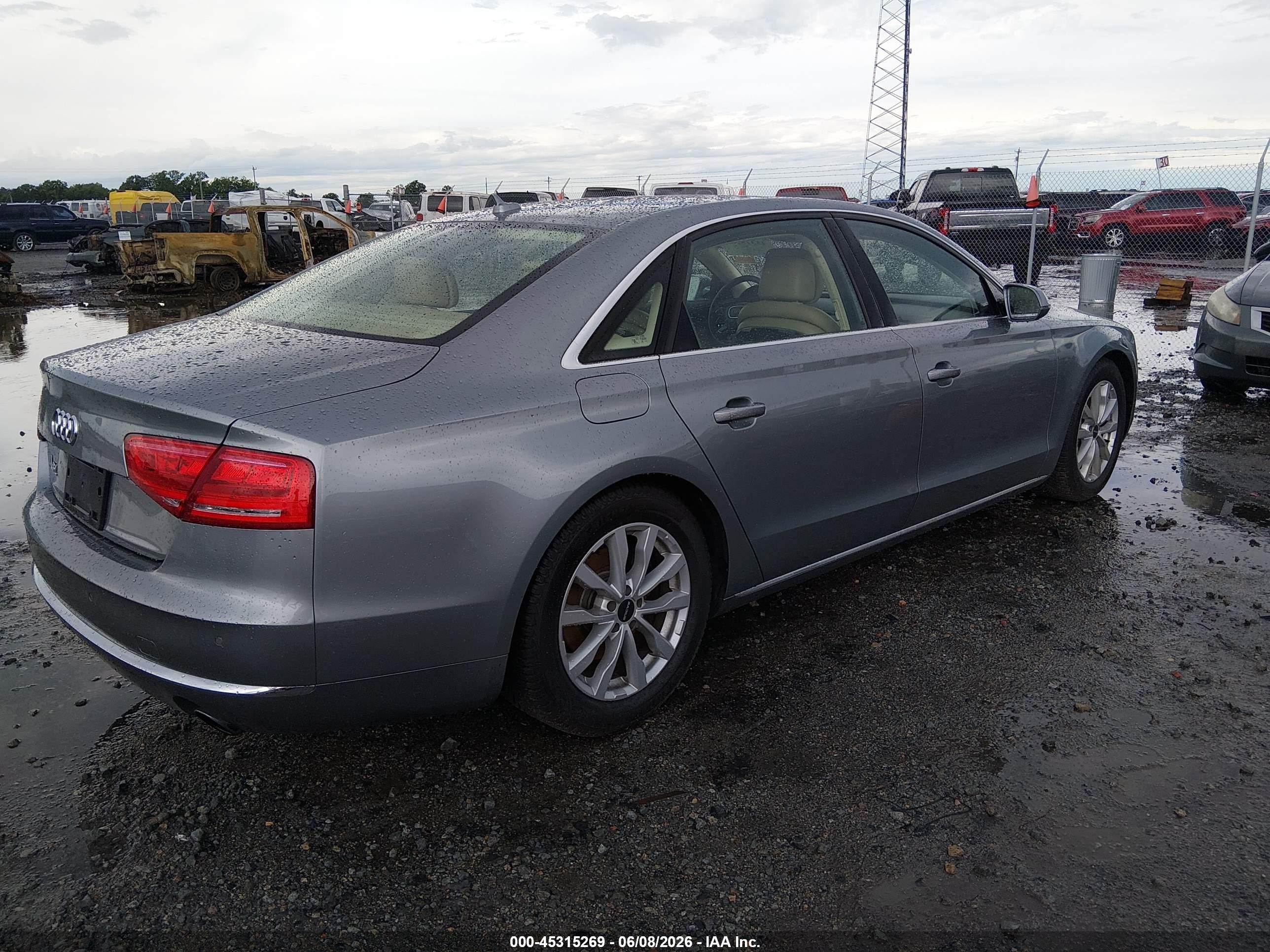 2013 Audi A8 L 3.0t Gray vin: WAURGAFD8DN021283