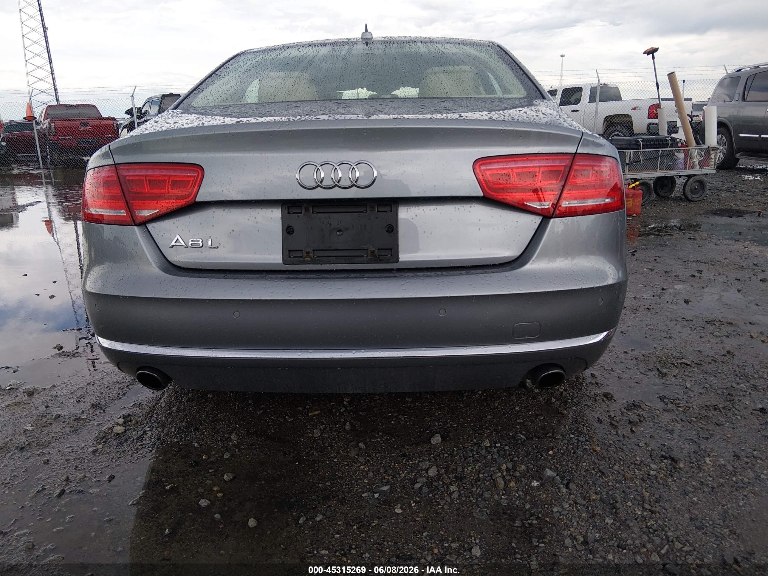 2013 Audi A8 L 3.0t Gray vin: WAURGAFD8DN021283