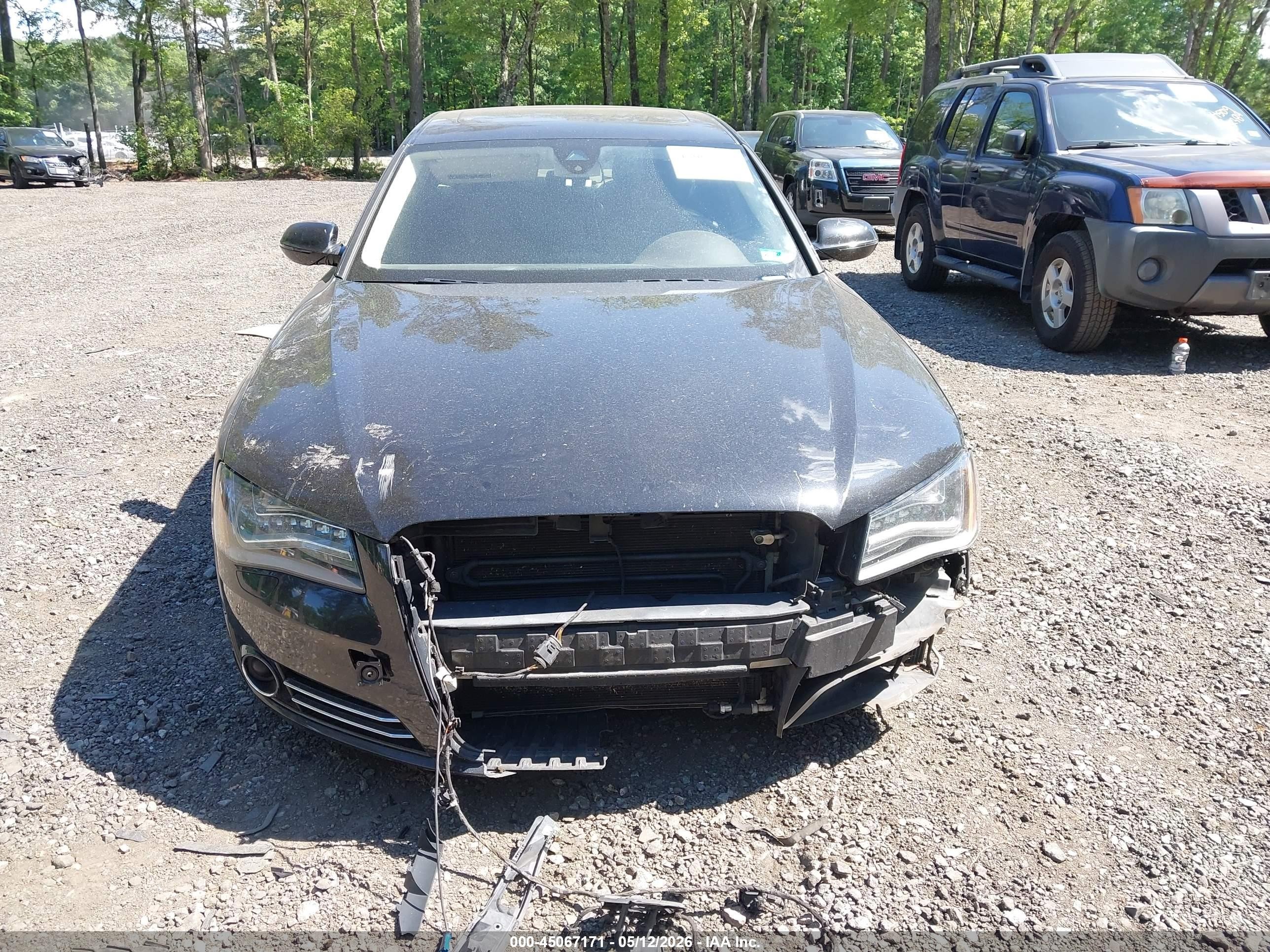 2014 Audi A8 L 3.0t Black vin: WAURGAFD9EN004168