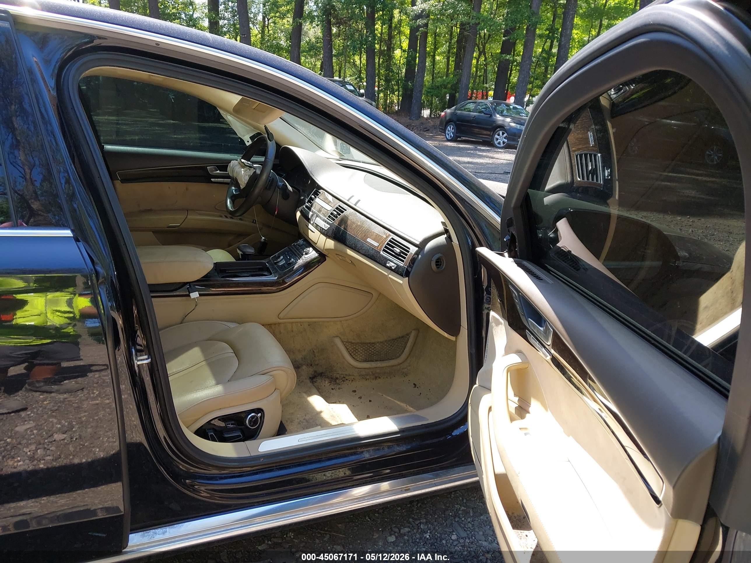 2014 Audi A8 L 3.0t Black vin: WAURGAFD9EN004168