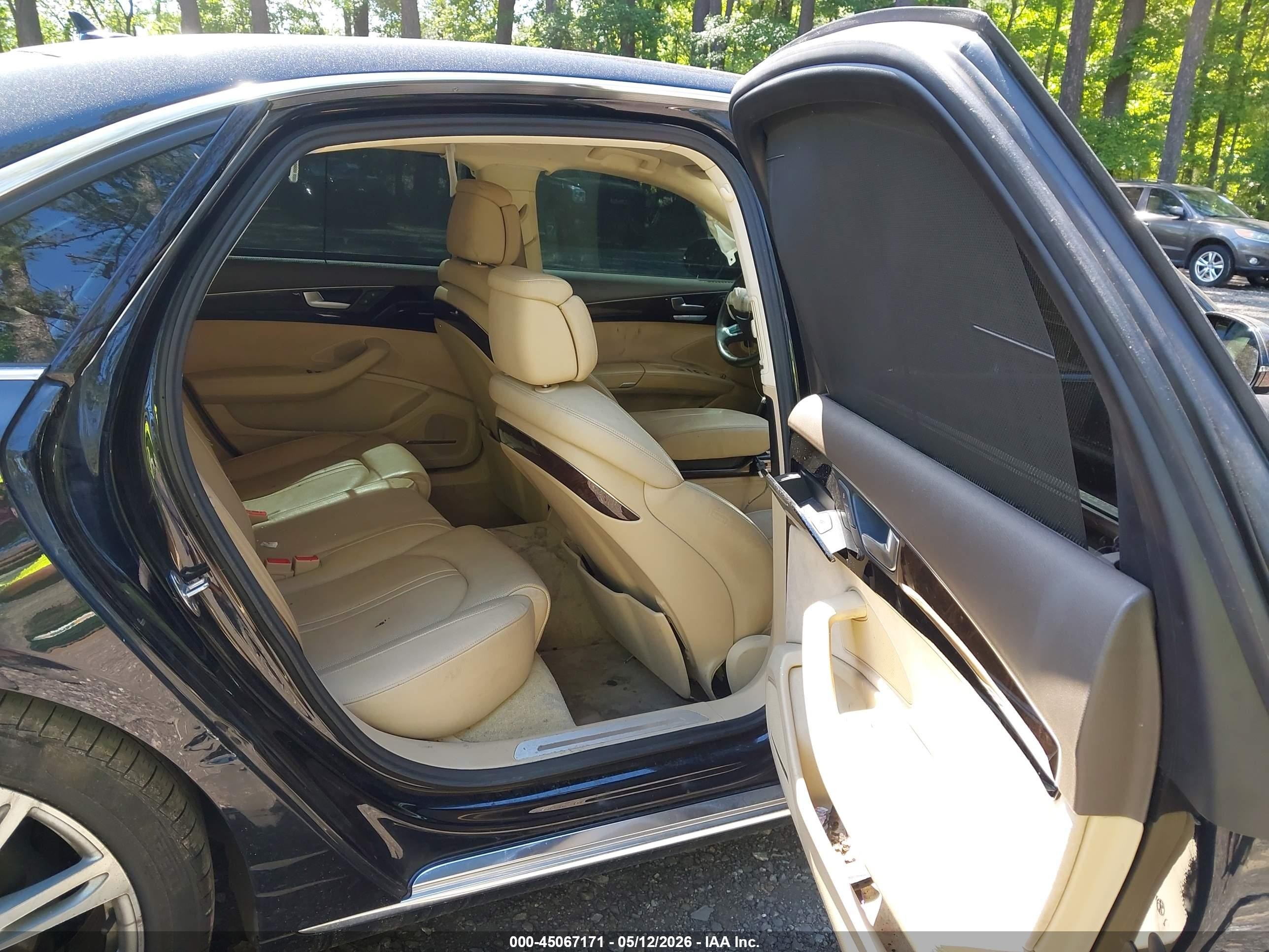 2014 Audi A8 L 3.0t Black vin: WAURGAFD9EN004168
