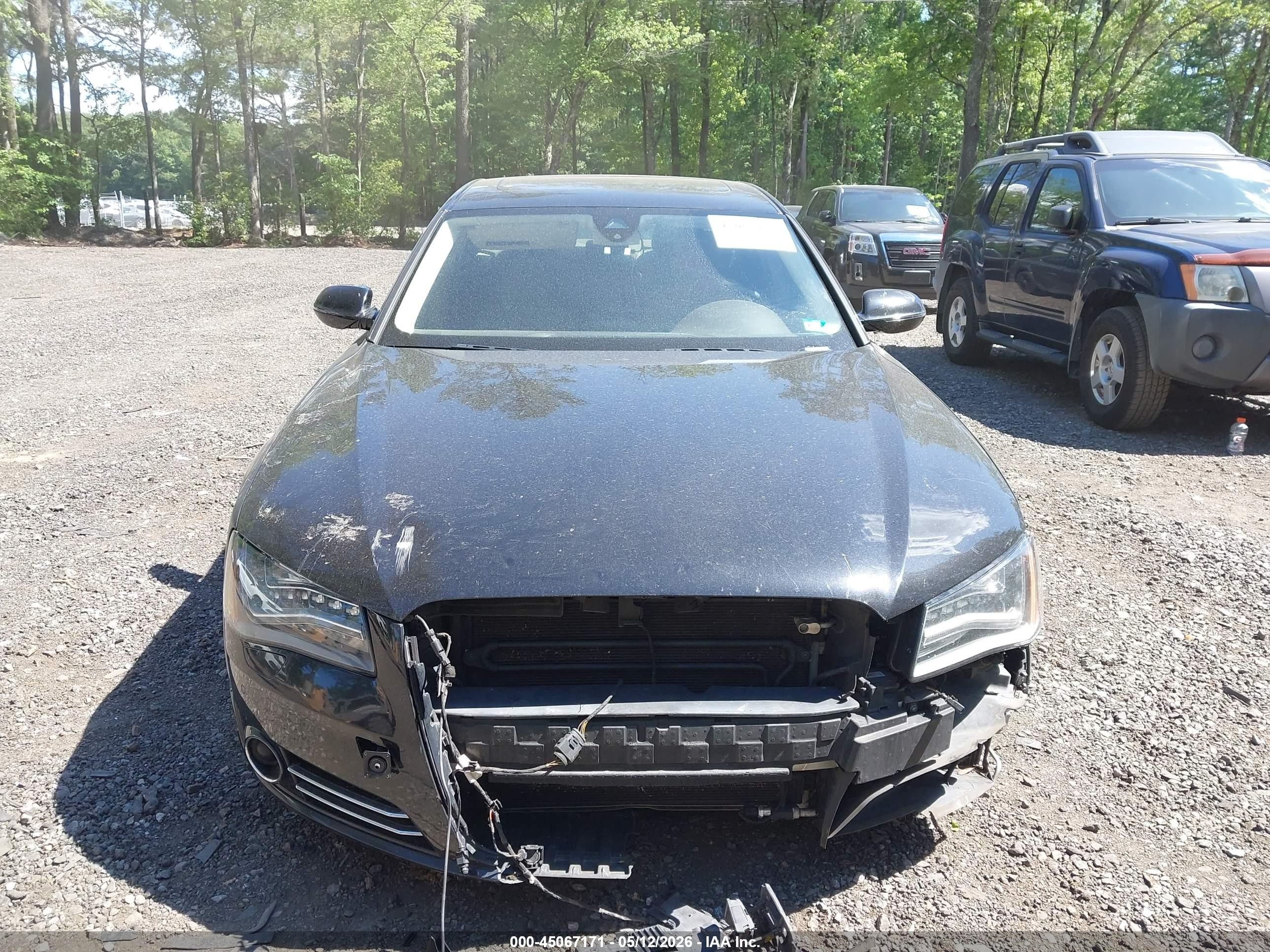 2014 Audi A8 L 3.0t Black vin: WAURGAFD9EN004168