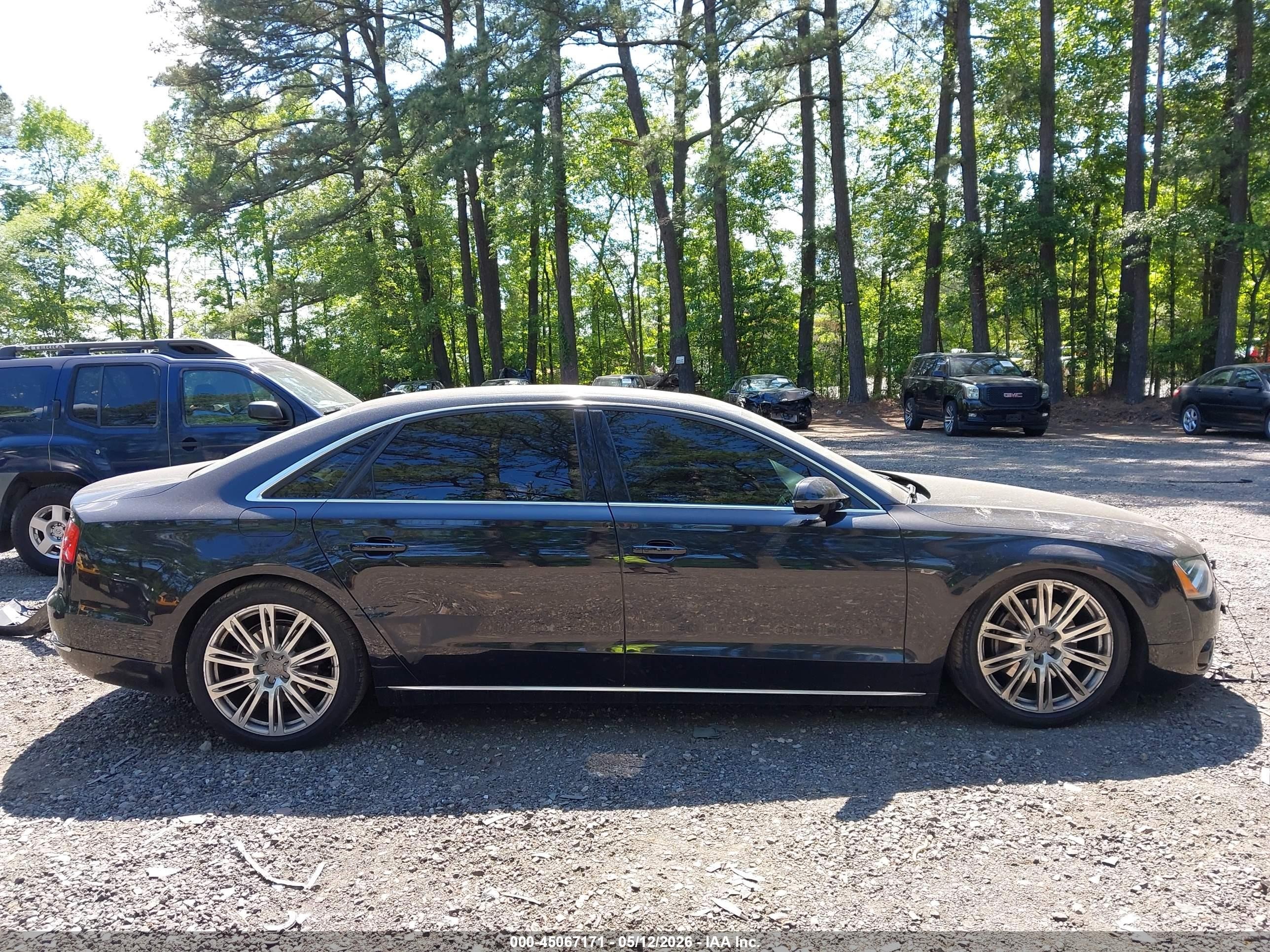 2014 Audi A8 L 3.0t Black vin: WAURGAFD9EN004168
