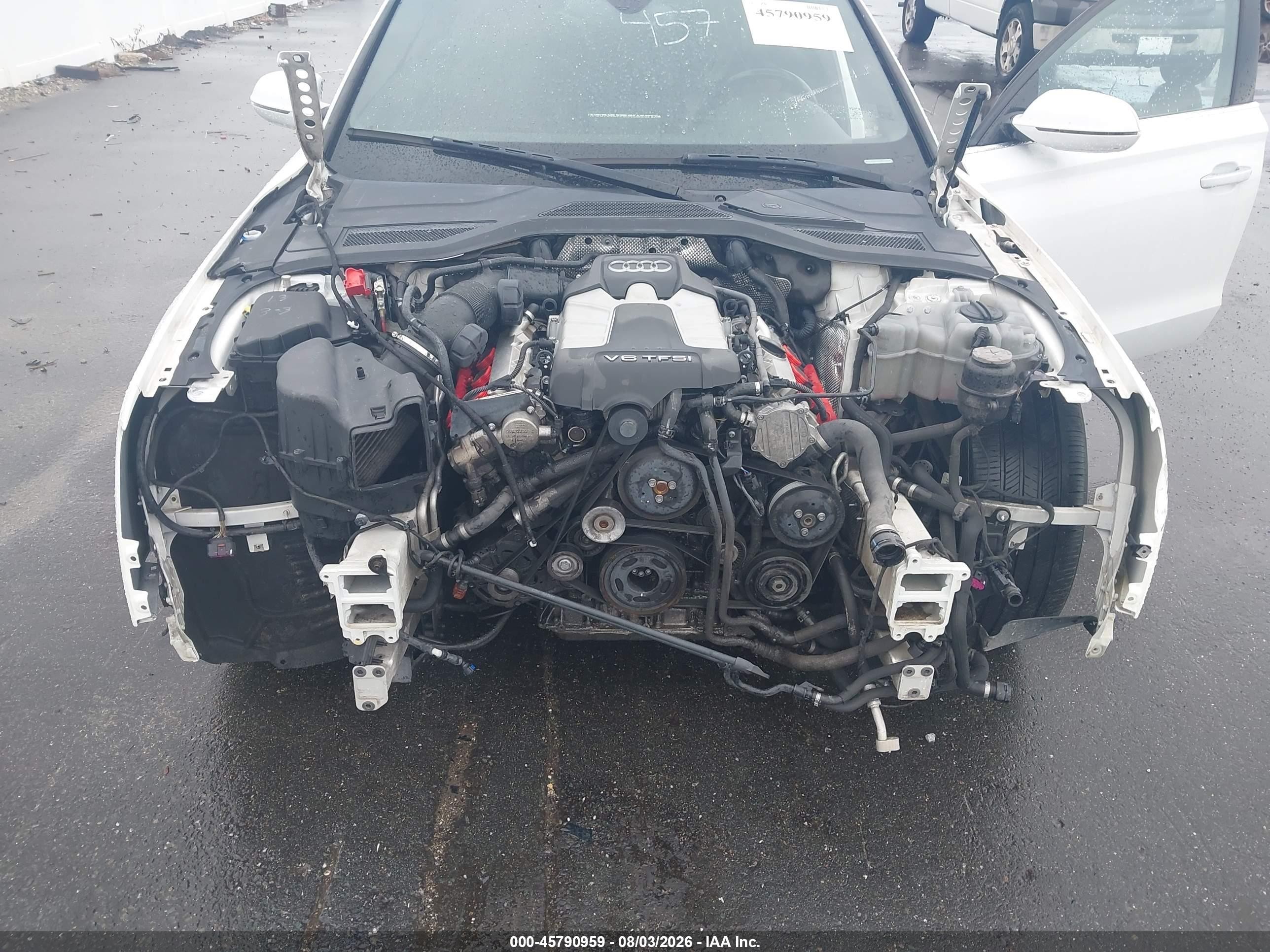 2013 Audi A8 L 3.0t White vin: WAURGAFDXDN012925
