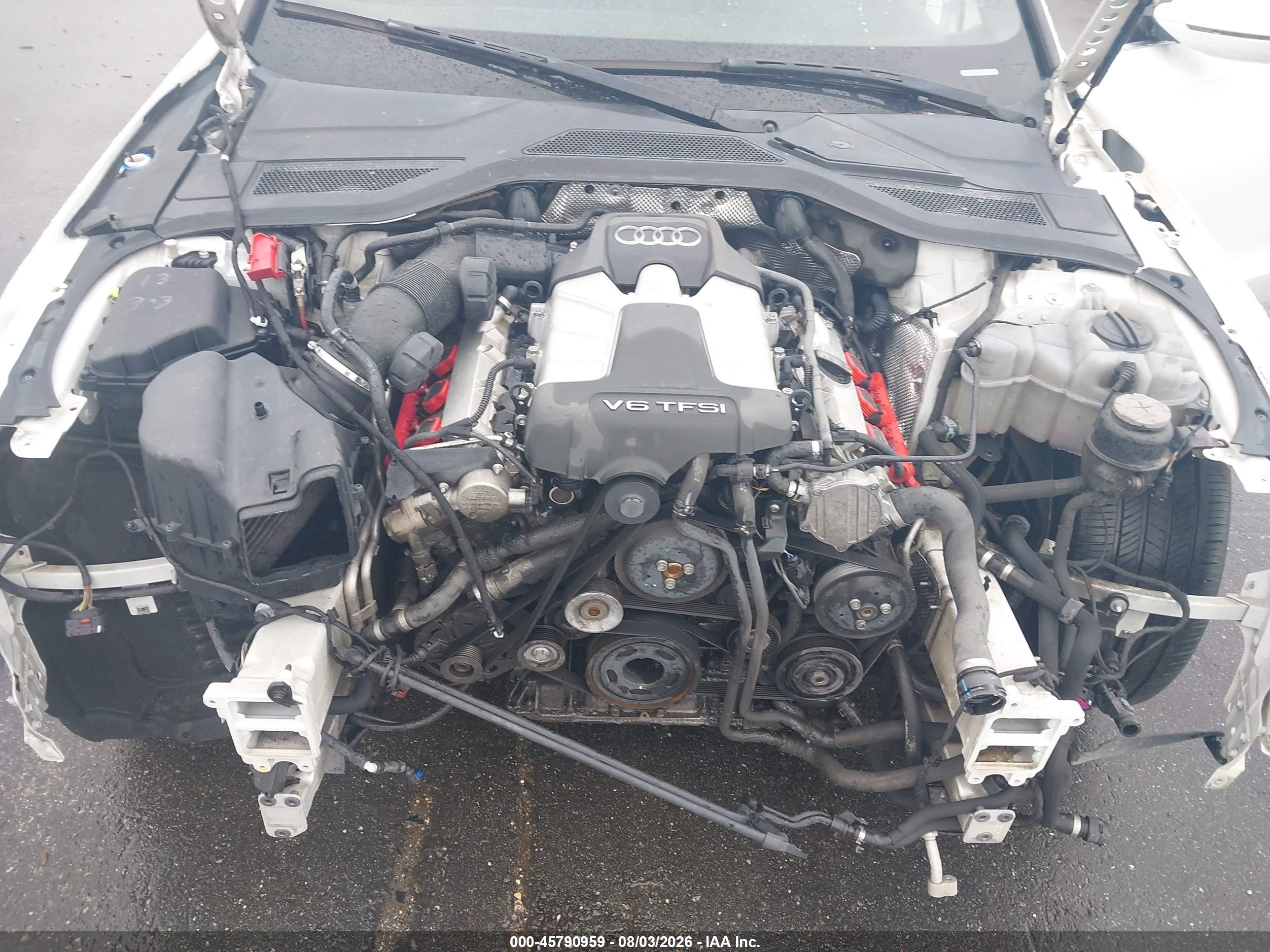 2013 Audi A8 L 3.0t White vin: WAURGAFDXDN012925