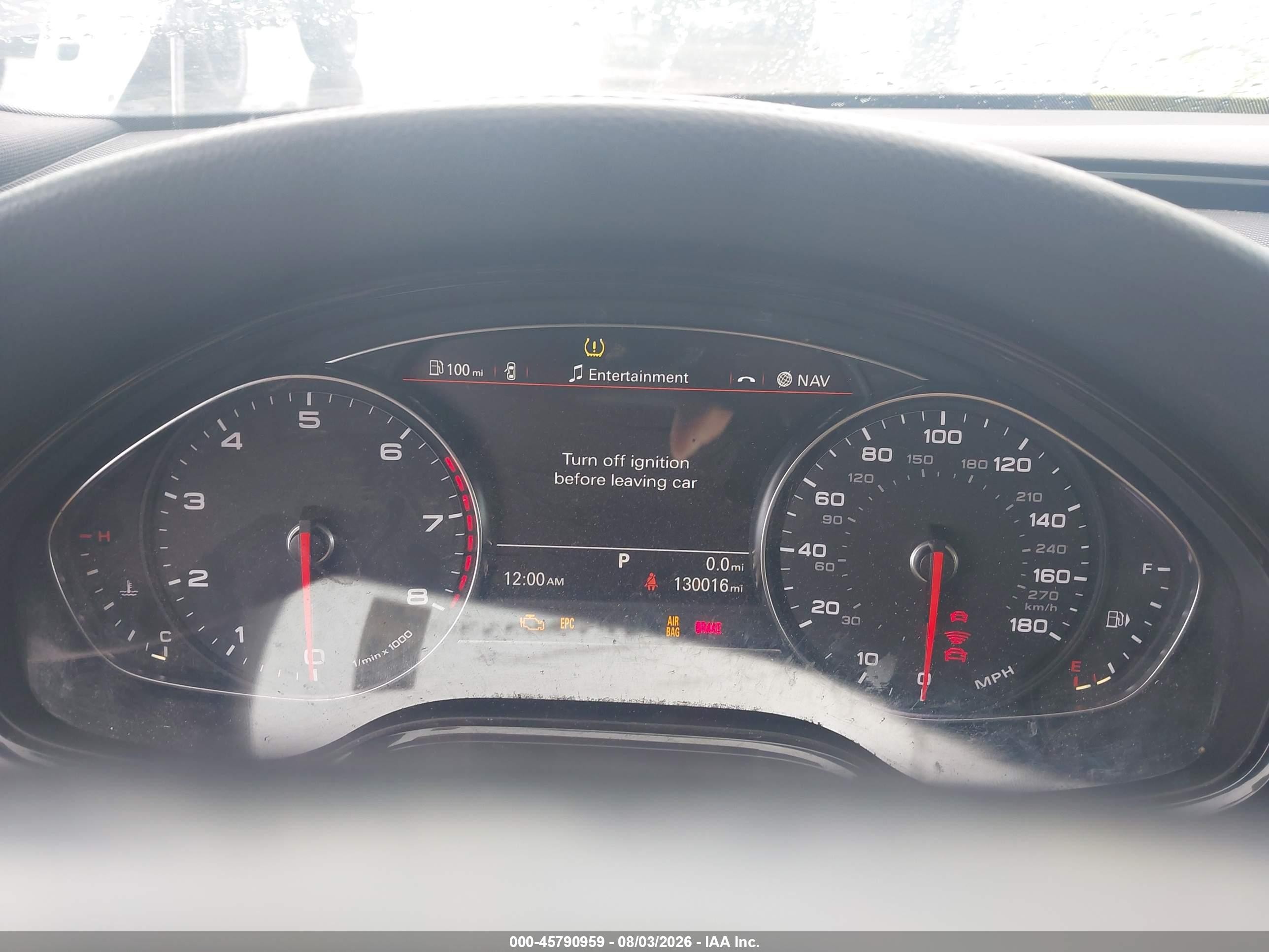2013 Audi A8 L 3.0t White vin: WAURGAFDXDN012925