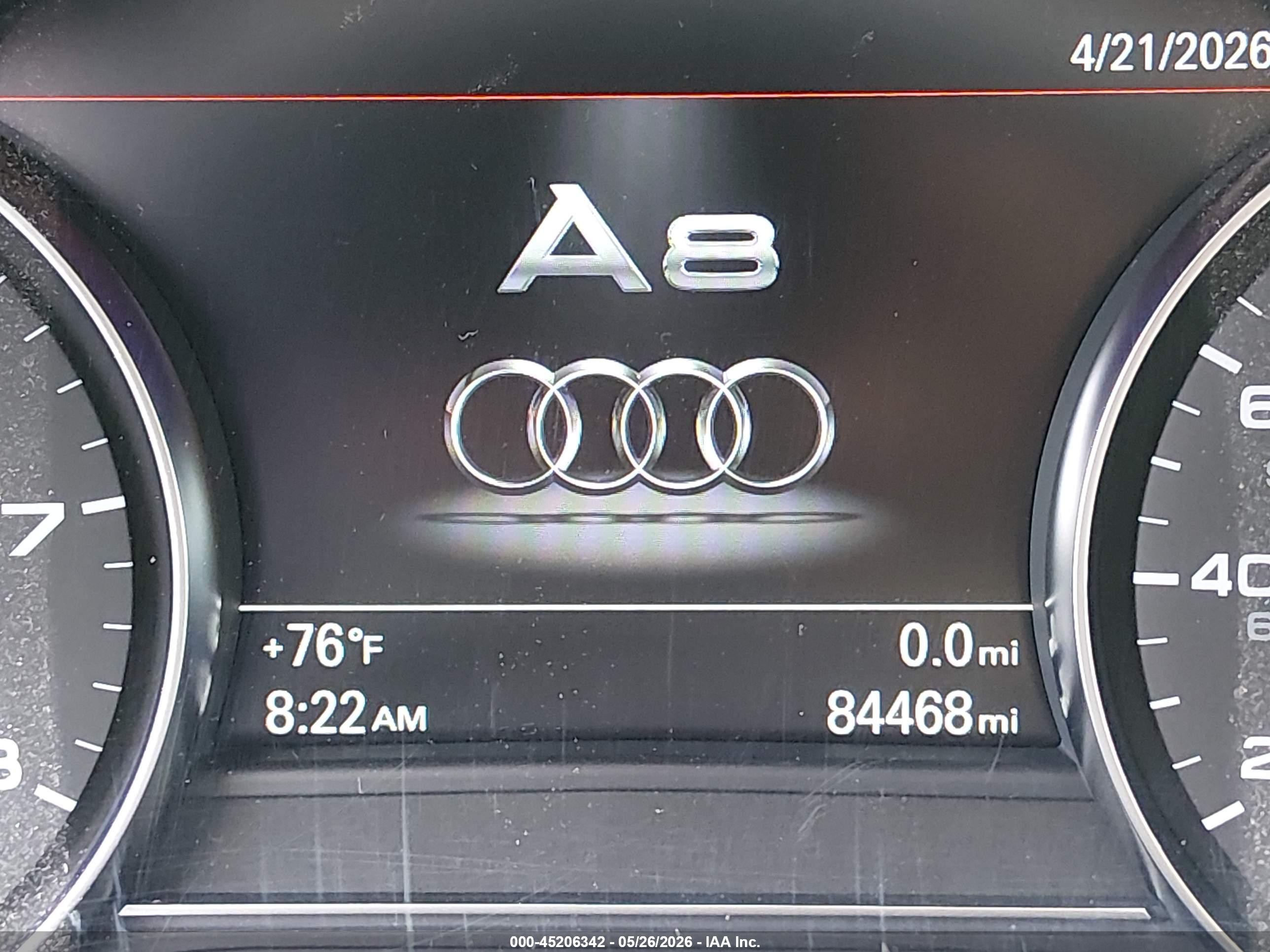 2014 Audi A8 L 3.0t Gold vin: WAURGAFDXEN006351