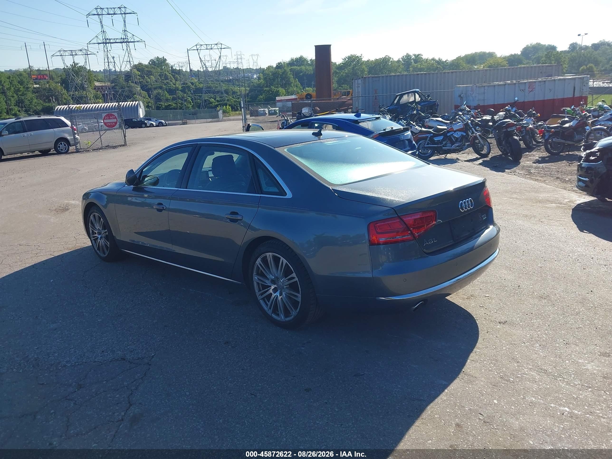 2014 Audi A8 L 3.0 Tdi Gray vin: WAURMAFD5EN014334