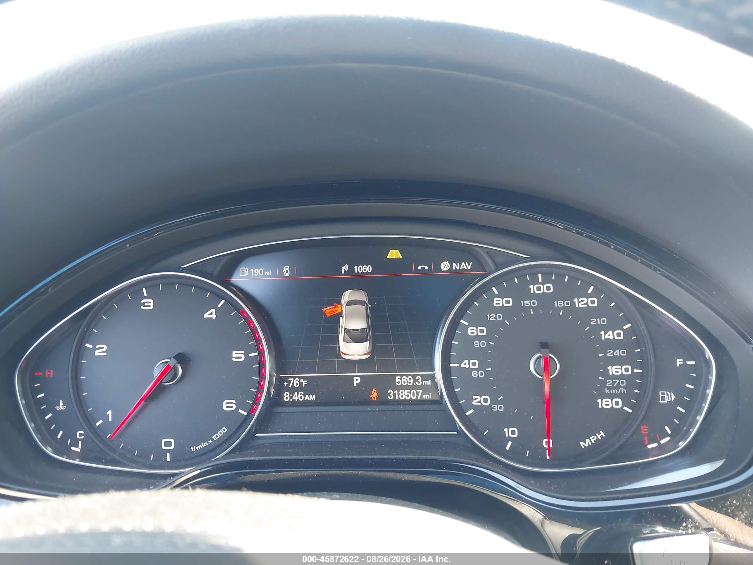 2014 Audi A8 L 3.0 Tdi Gray vin: WAURMAFD5EN014334