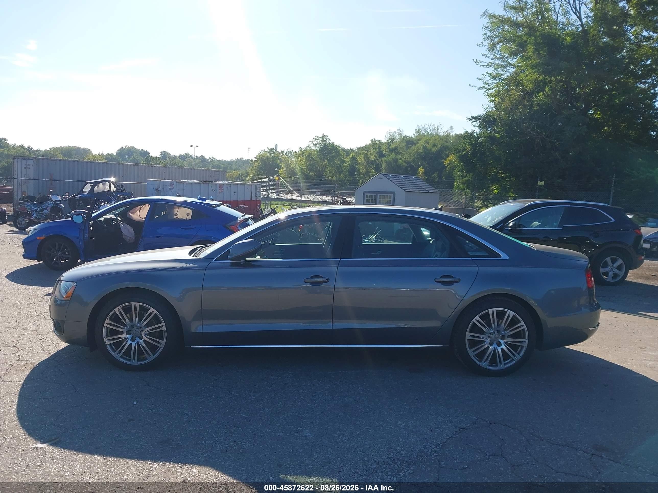 2014 Audi A8 L 3.0 Tdi Gray vin: WAURMAFD5EN014334