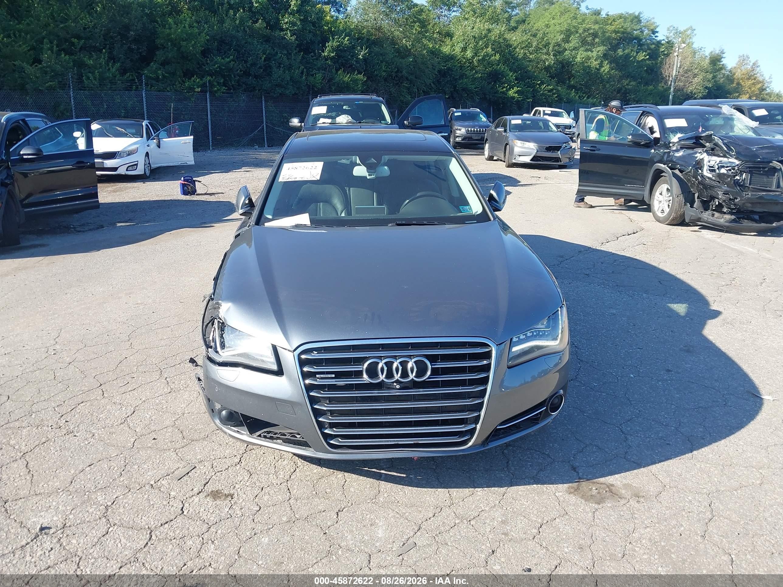 2014 Audi A8 L 3.0 Tdi Gray vin: WAURMAFD5EN014334
