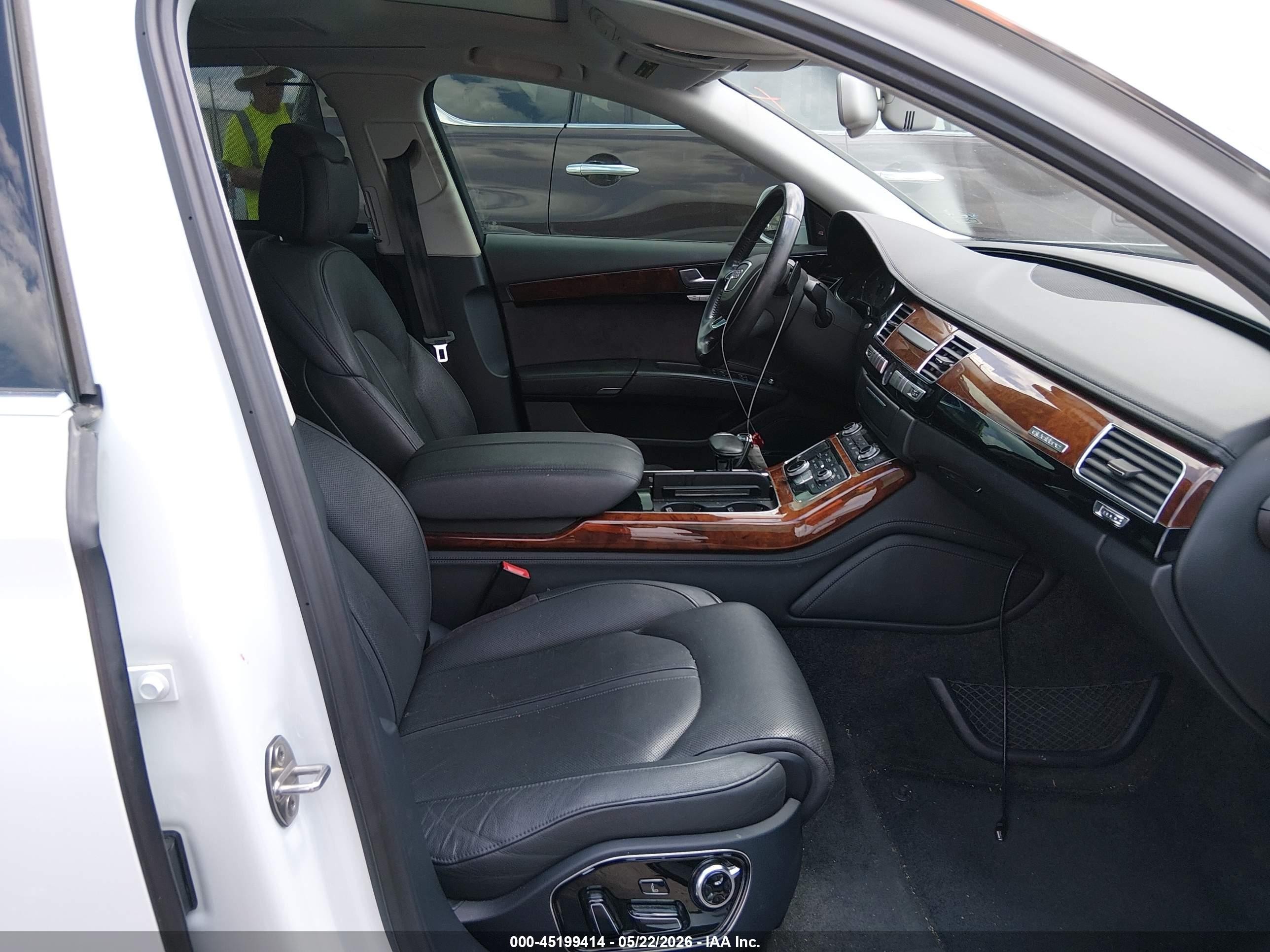 2014 Audi A8 L 3.0 Tdi White vin: WAURMAFD8EN001075